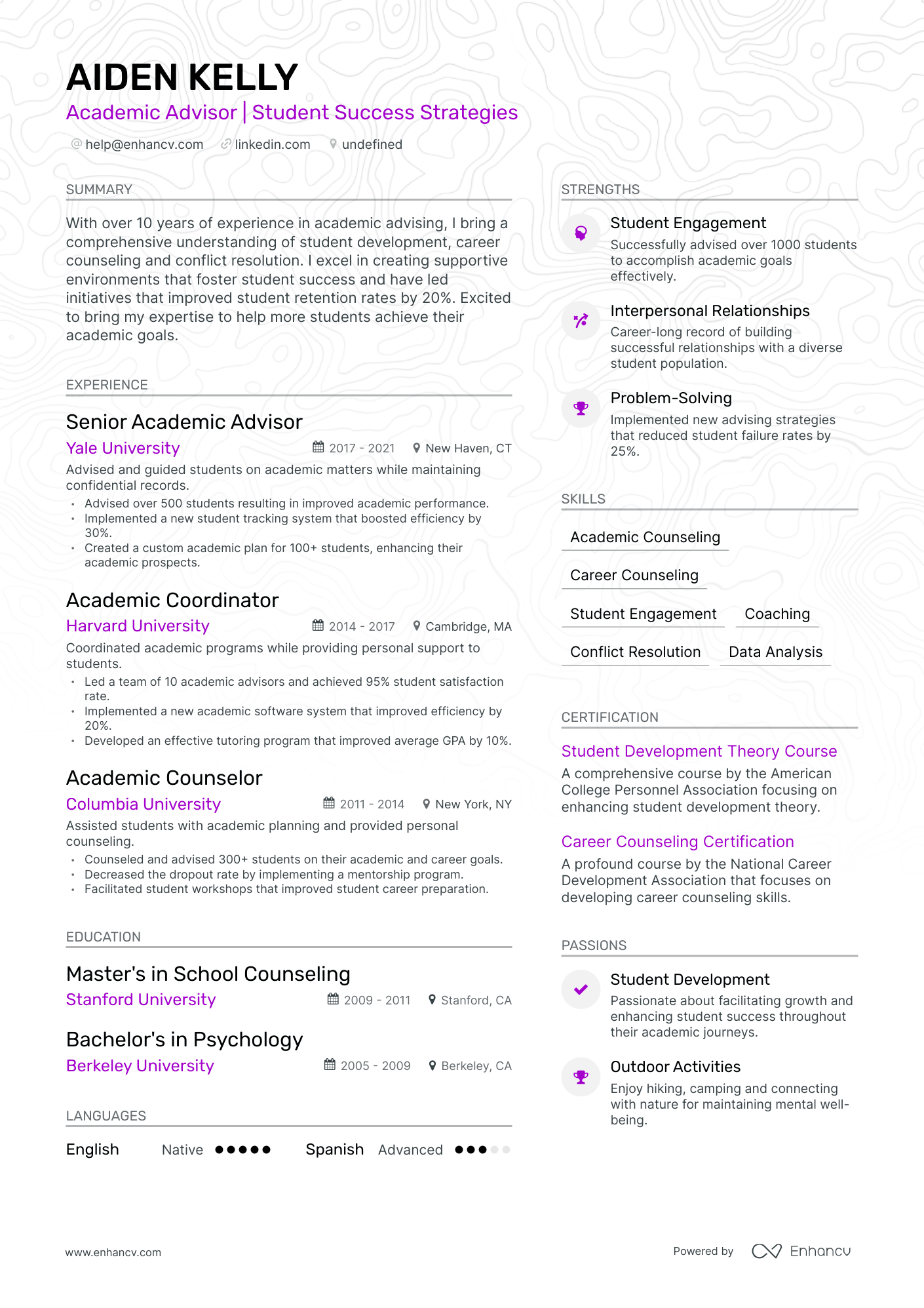 Academic Advisor Resume Examples Guide For