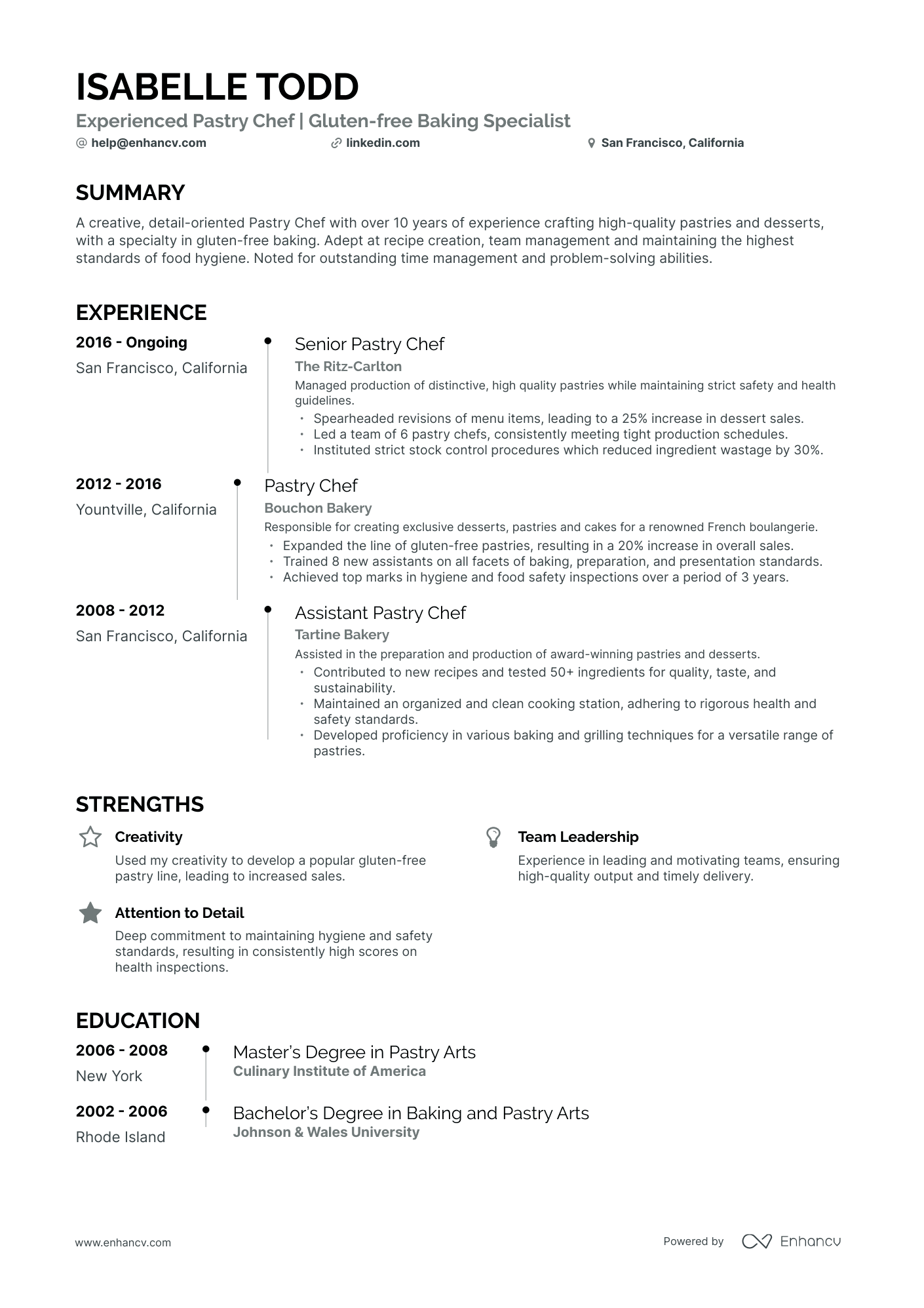 5 Pastry Chef Resume Examples Guide For 2023