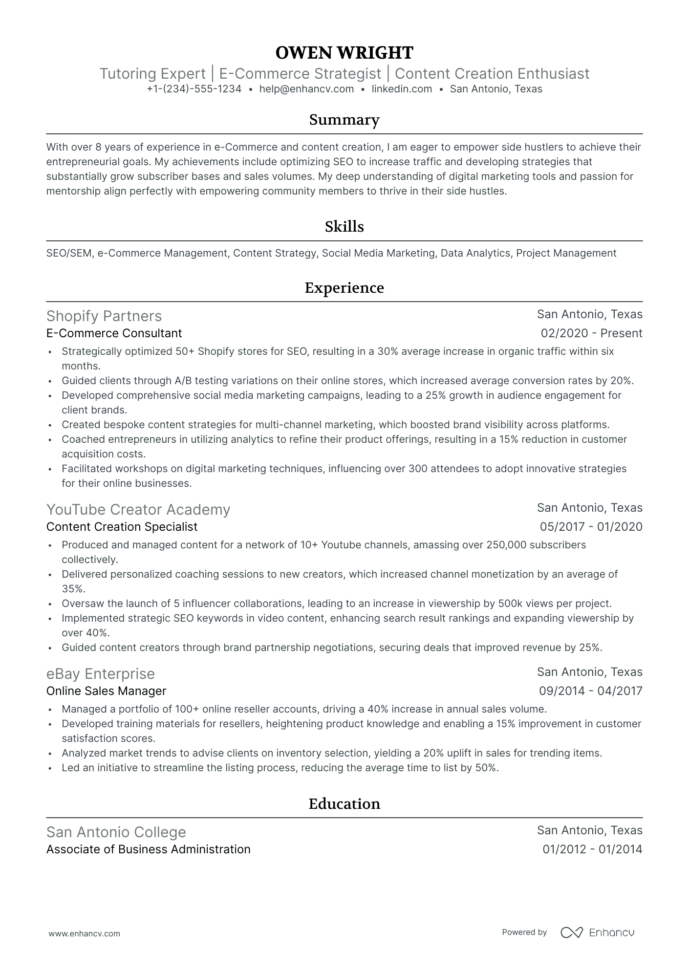 Freelance Tutor Resume Examples Guide For