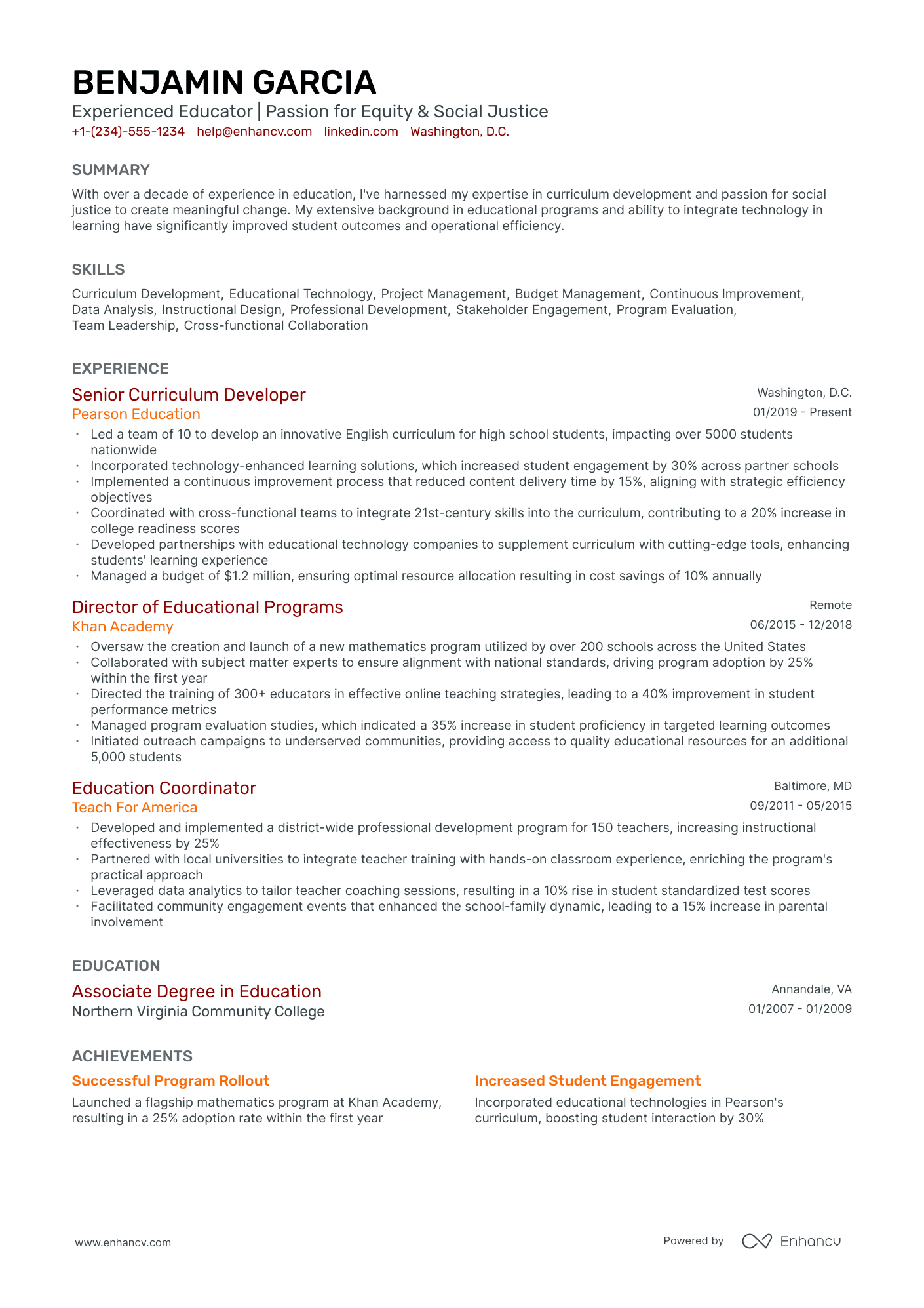 5 Retired Teacher Resume Examples Guide For 2024