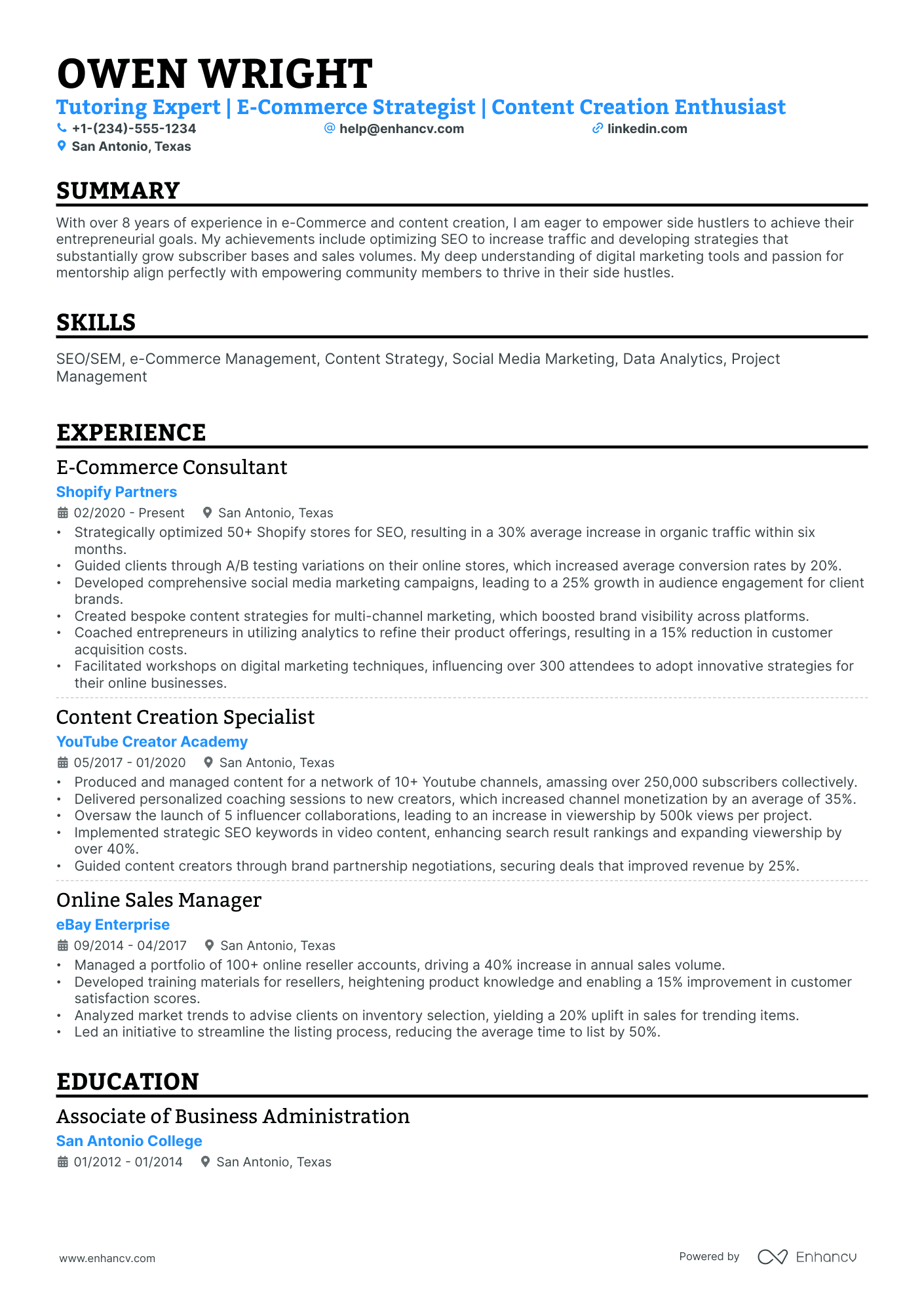 Freelance Tutor Resume Examples Guide For