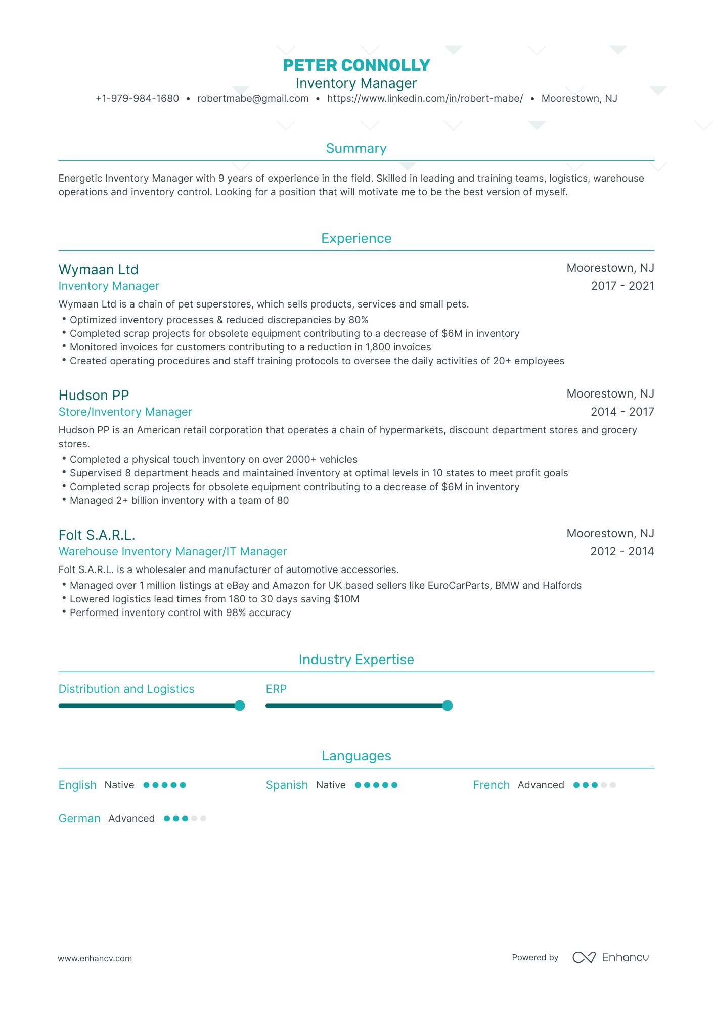 5 Inventory Manager Resume Examples Guide For 2023