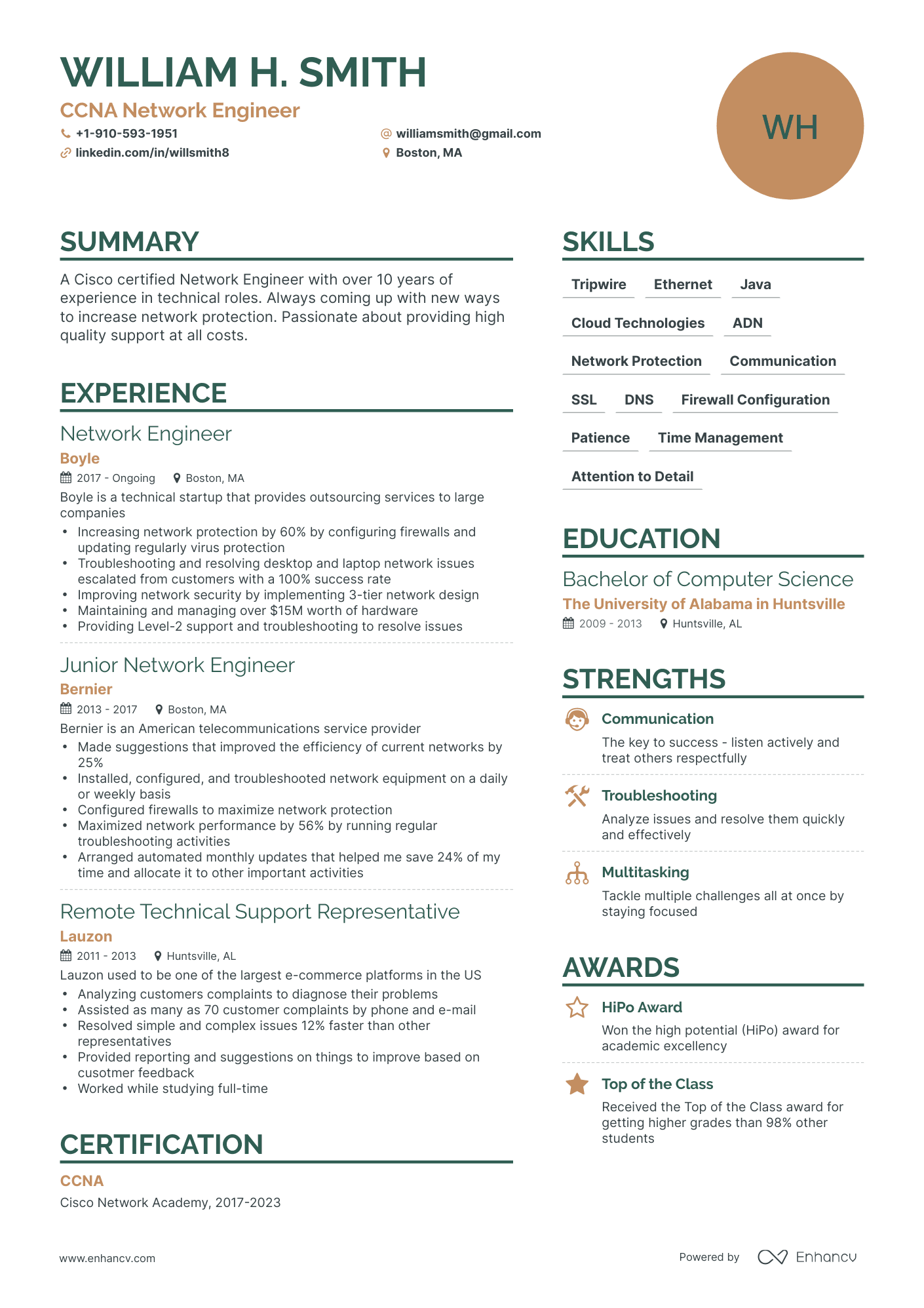 Ccna Network Engineer Resume Examples Guide For