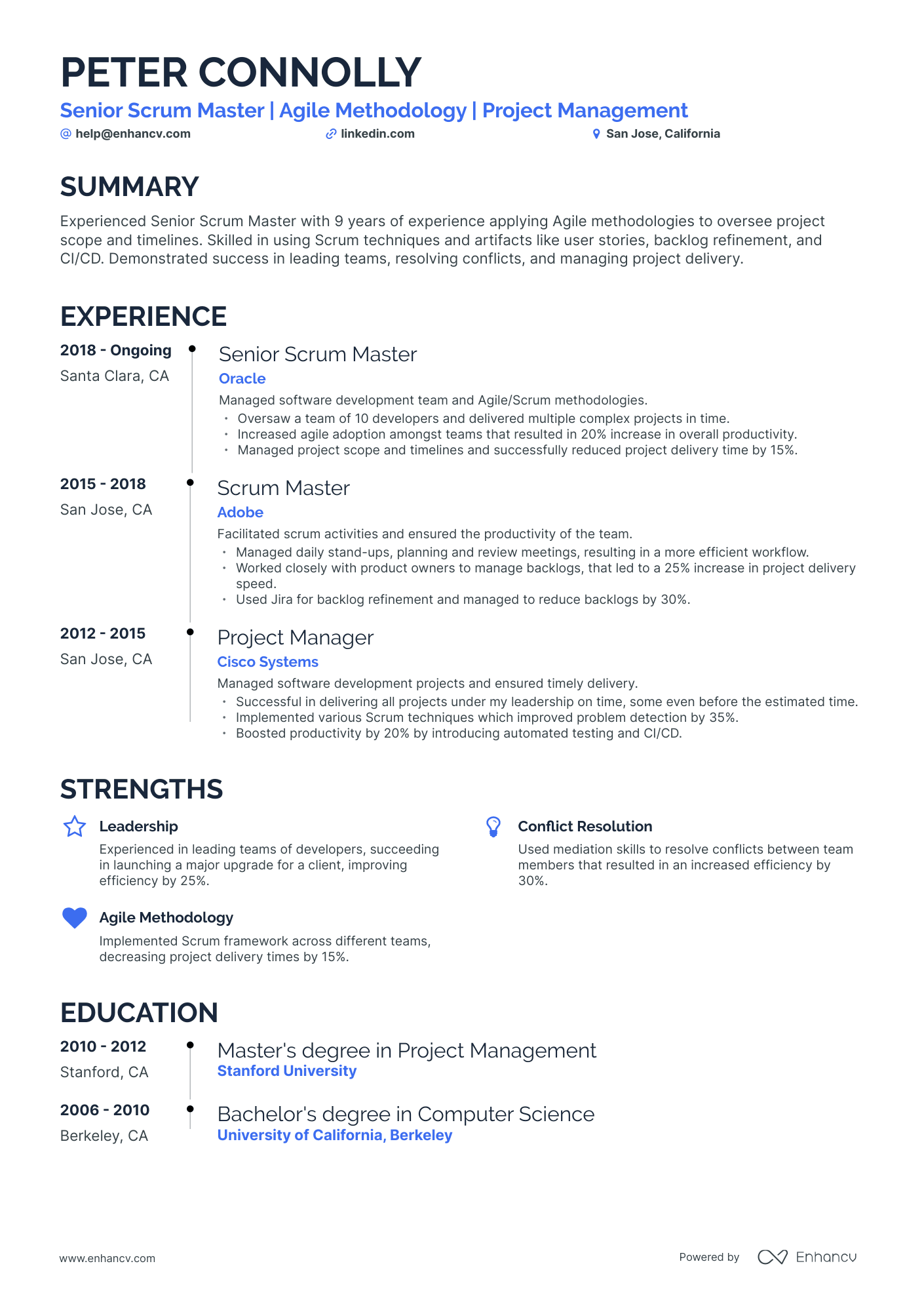 Senior Scrum Master Resume Examples Guide For