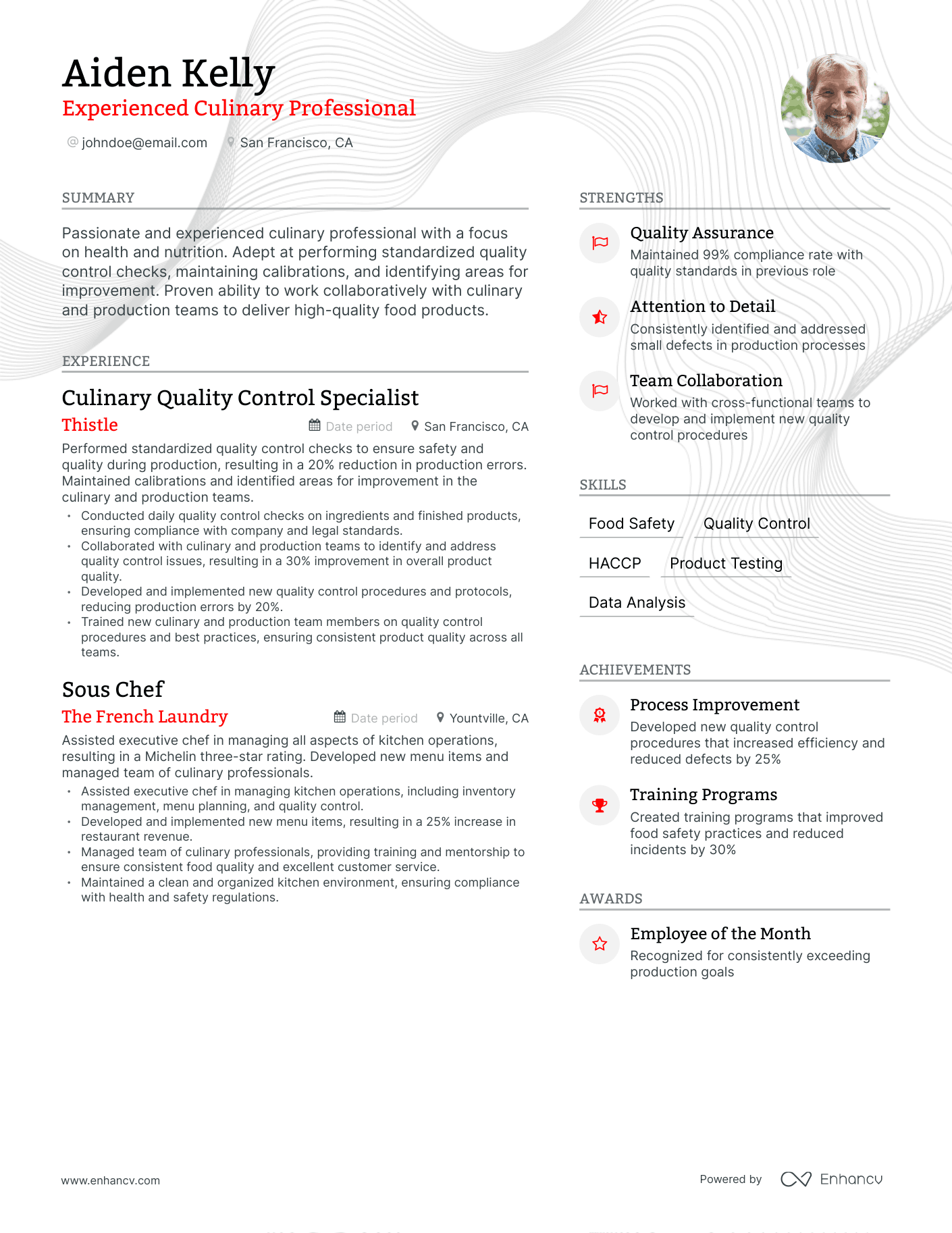 Culinary Resume Examples Guide For