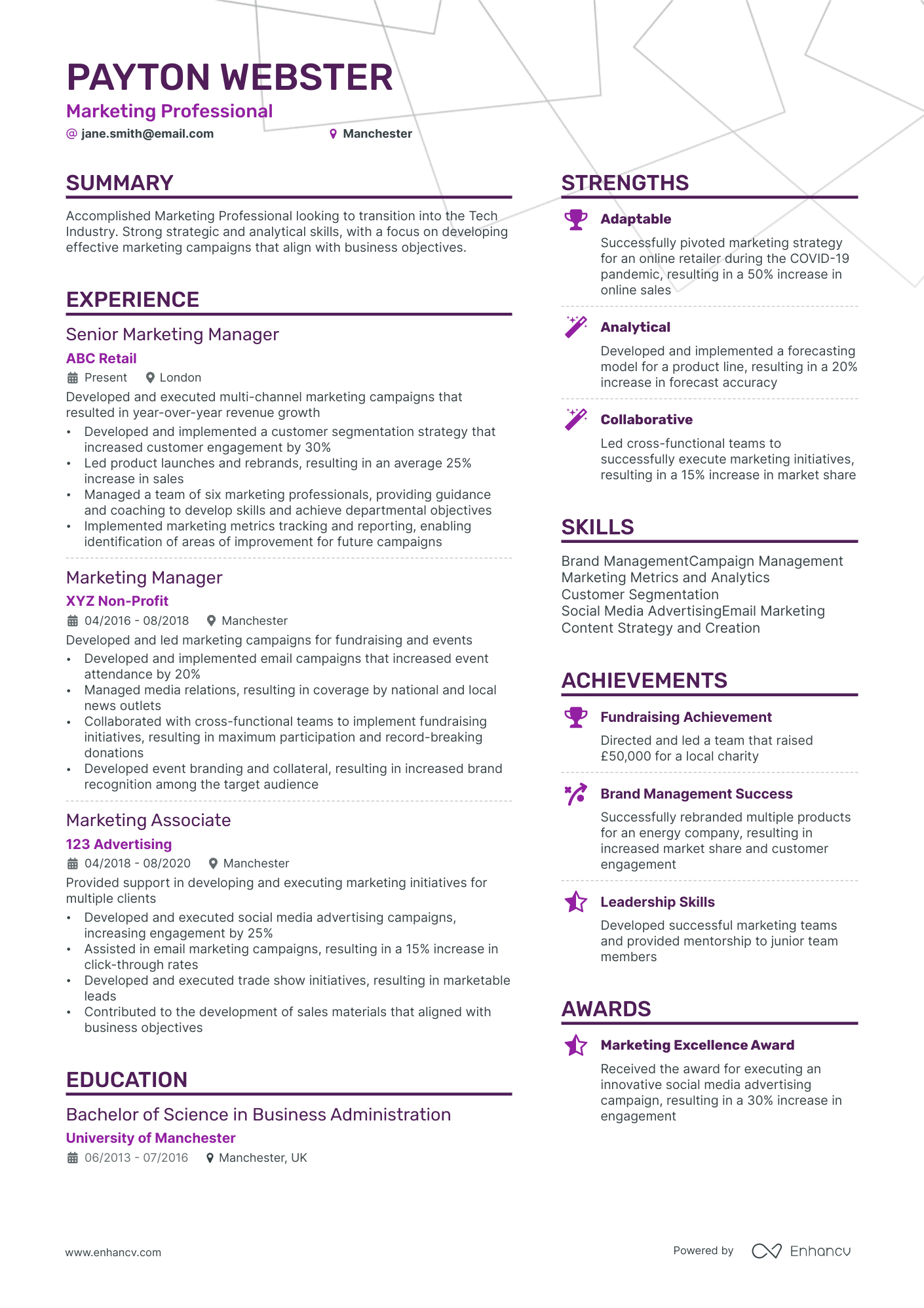 3 Creative Marketing CV Examples For 2024