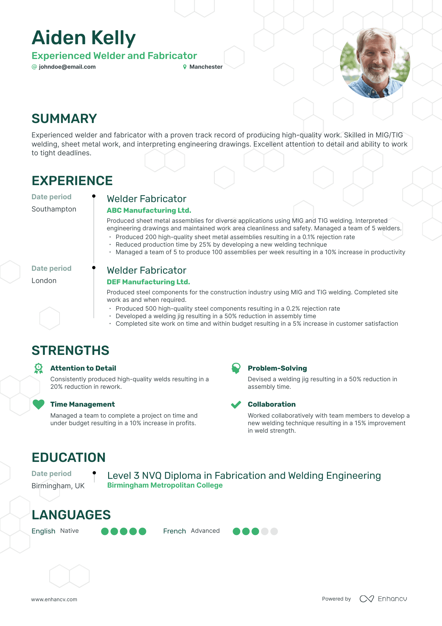 3 Welder CV Examples For 2023