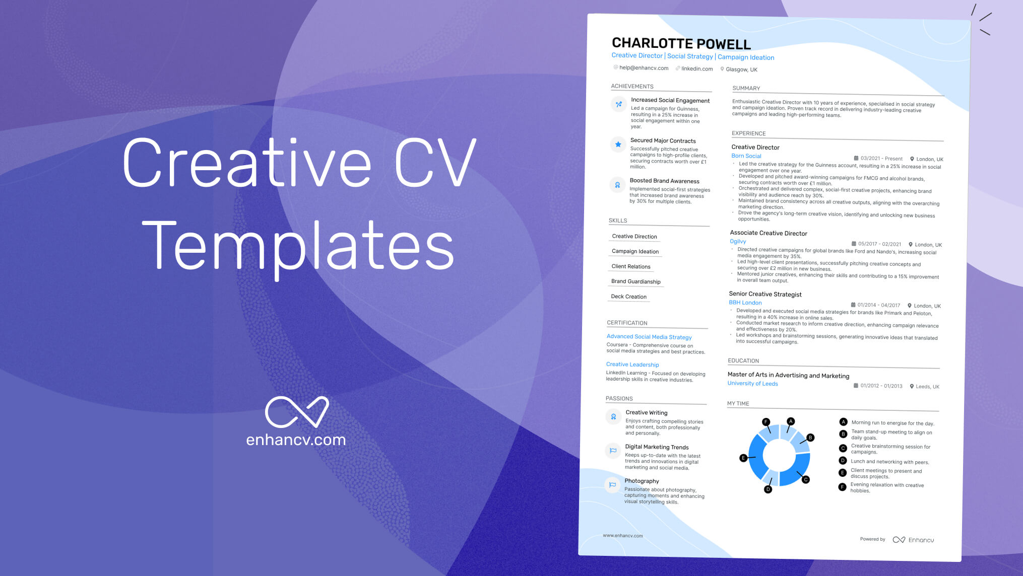 10+ Creative CV (Curriculum Vitae) Templates for the United Kingdom ...