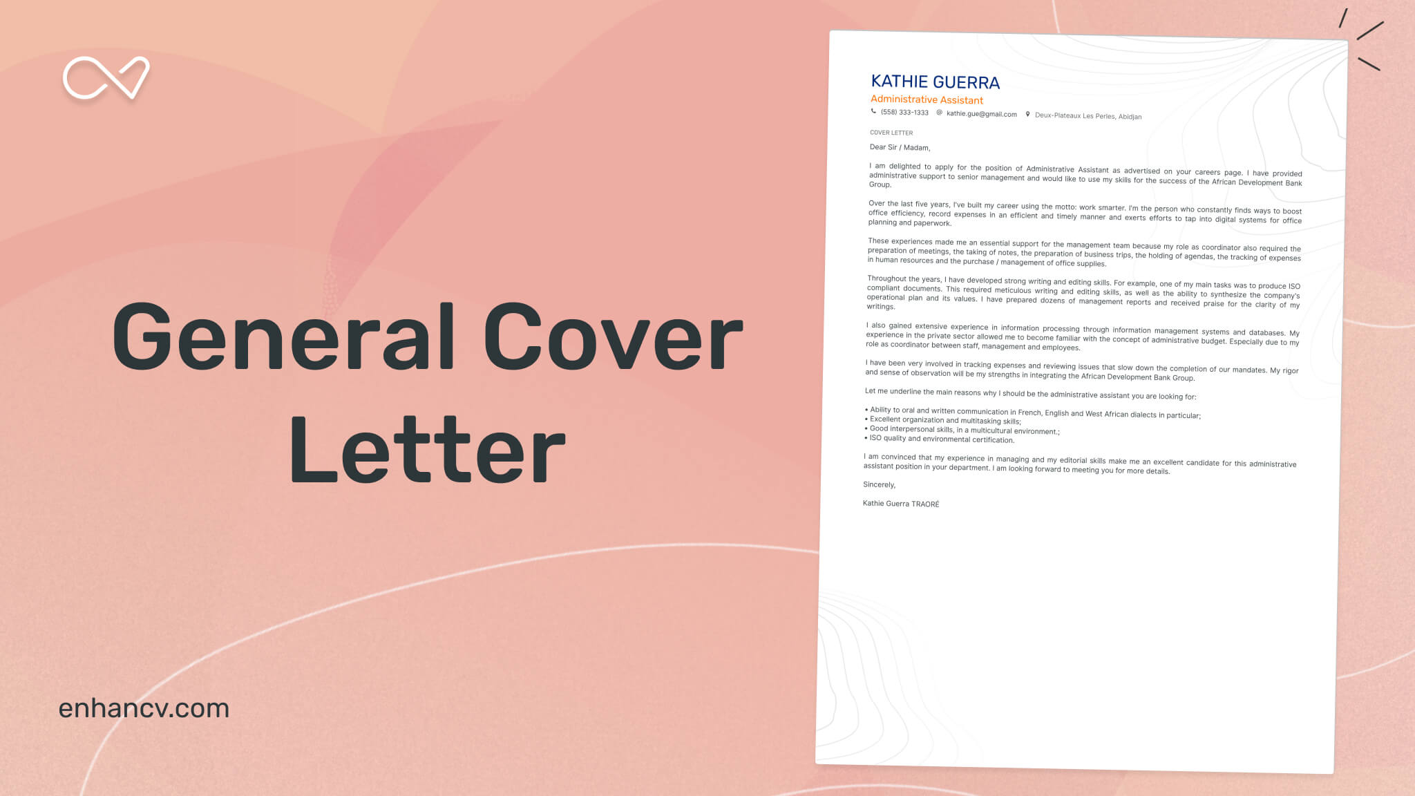 what does a general cover letter look like
