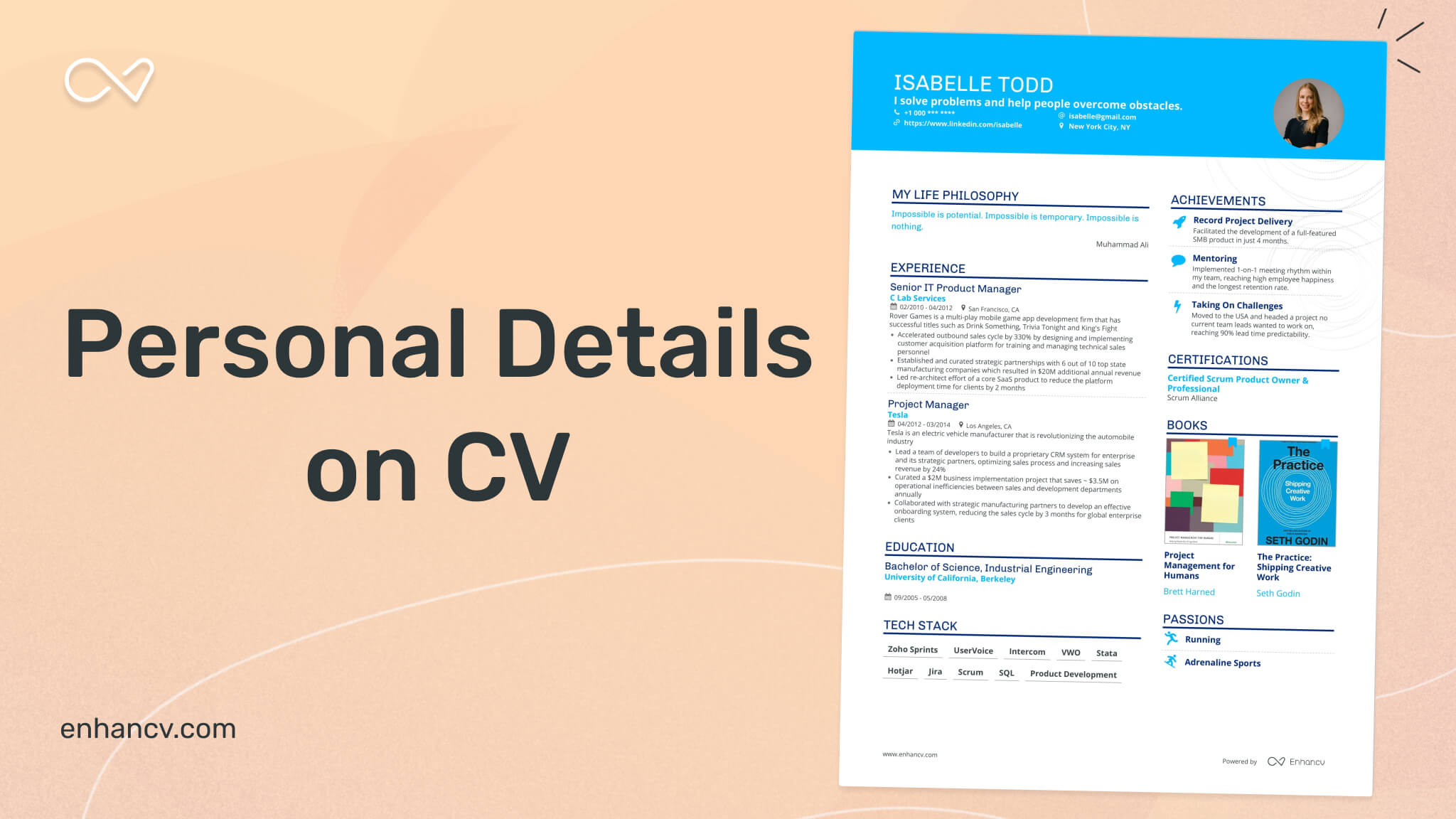 Personal Details on CV (Contact Info, Phone Number & More)