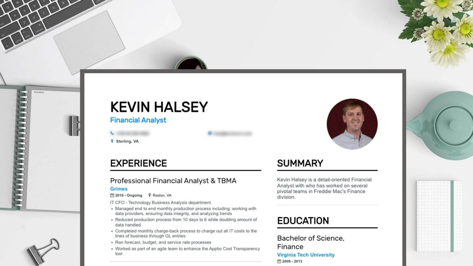 design resume personal statement