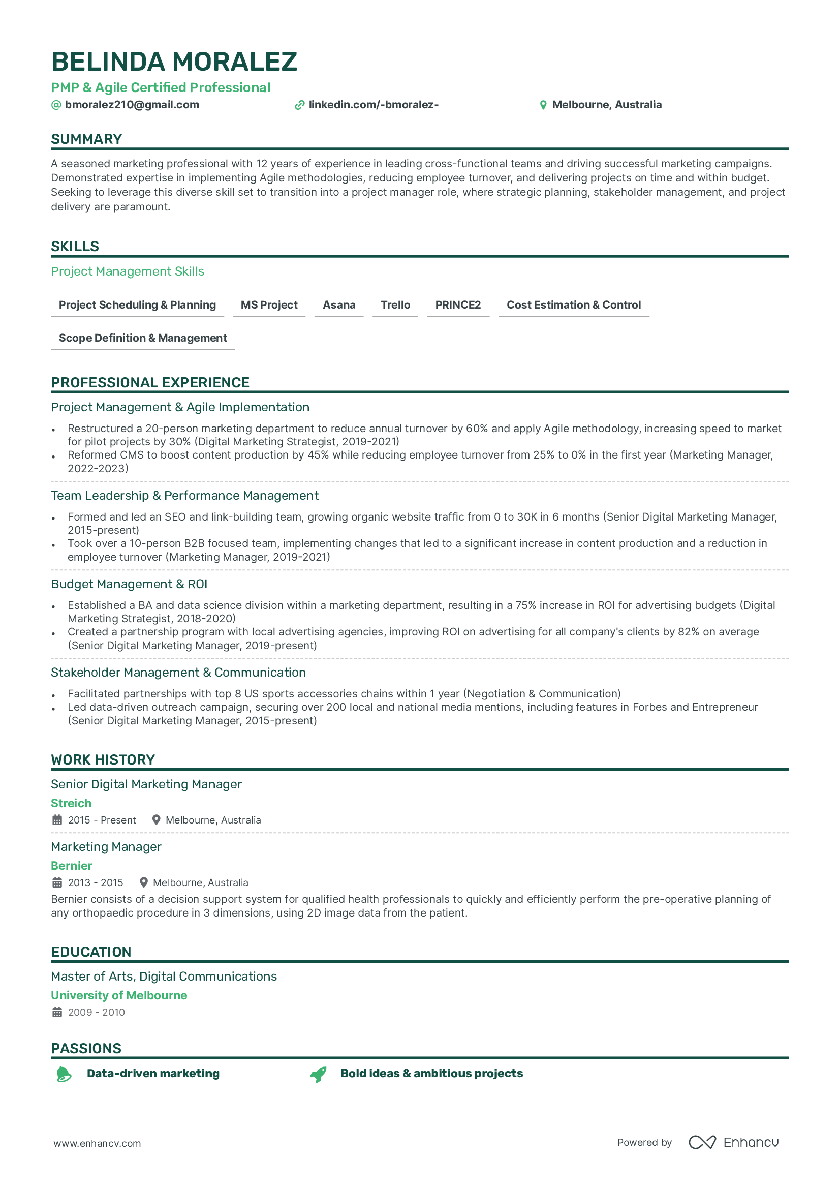 uk based resume examples