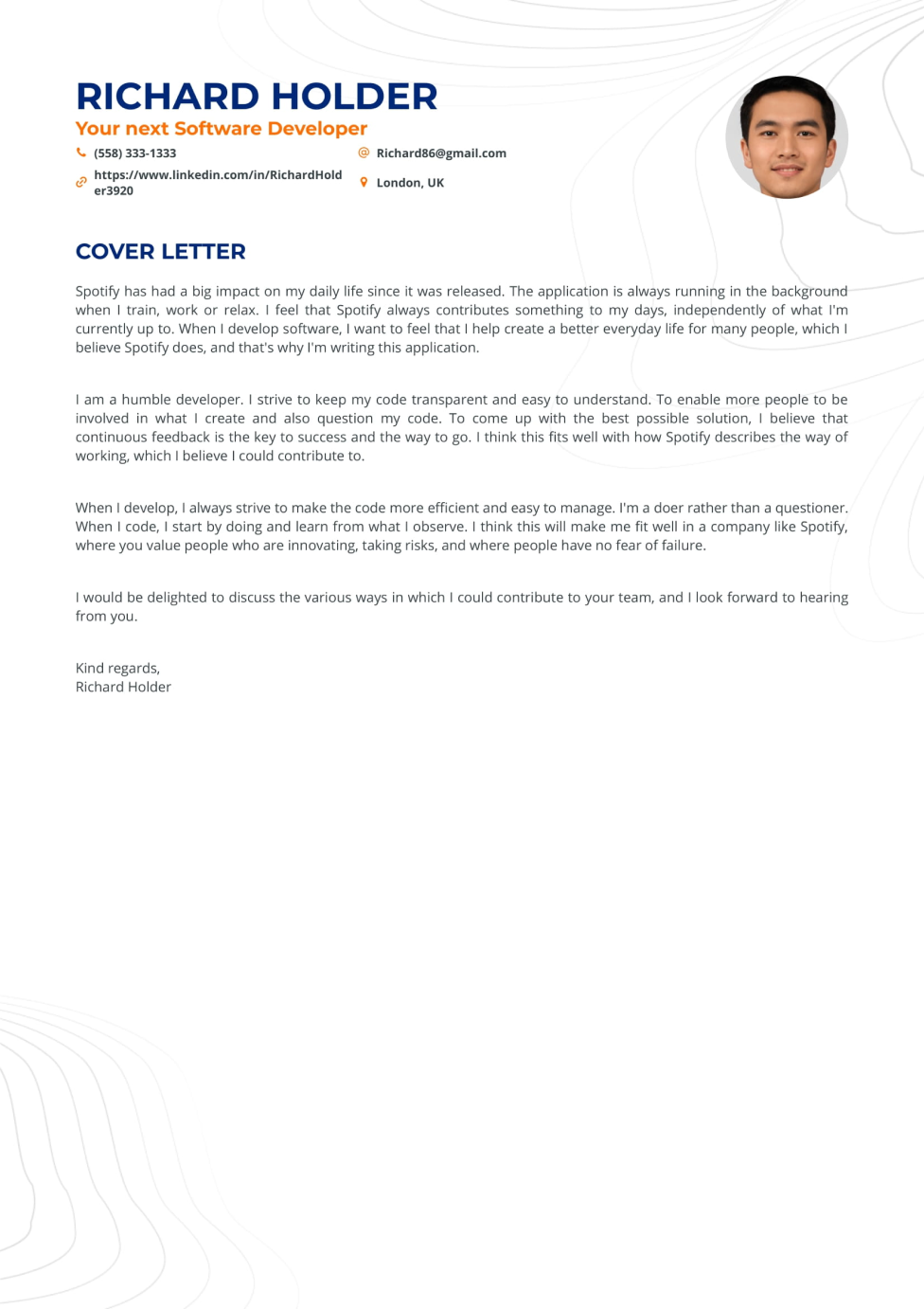 Simple Cover Letter Cover Letter Template Editable Cover 