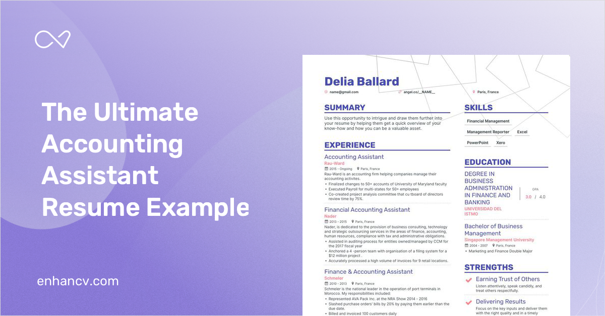 5 Accounting Assistant Resume Examples & Guide for 2023