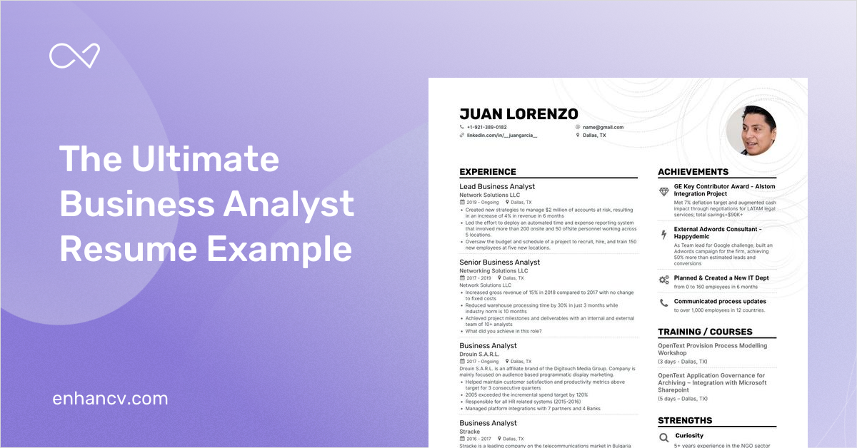 9 Business Analyst Resume Examples & Guide for 2023 (Layout, Skills, Keywords & Job Description)