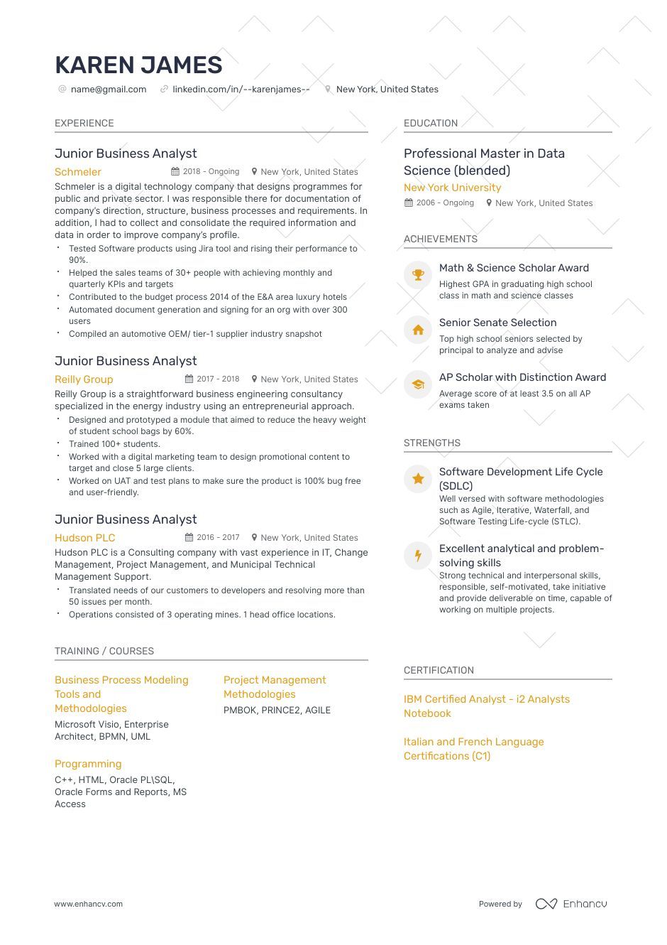 The Best Business Analyst Resume Examples & Guide for 2023 (Layout, Skills,  Keywords & Job Description)