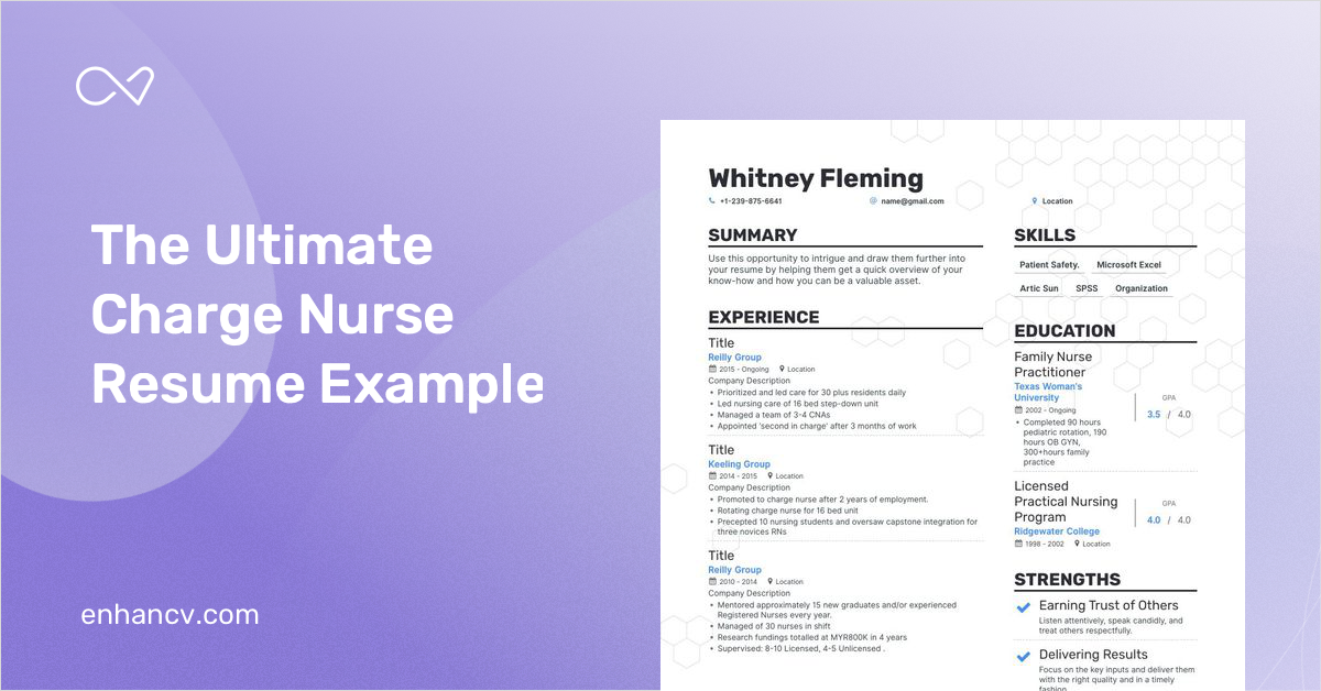 5 Charge Nurse Resume Examples Guide For 2023   Charge Nurse 9460f8d5be 