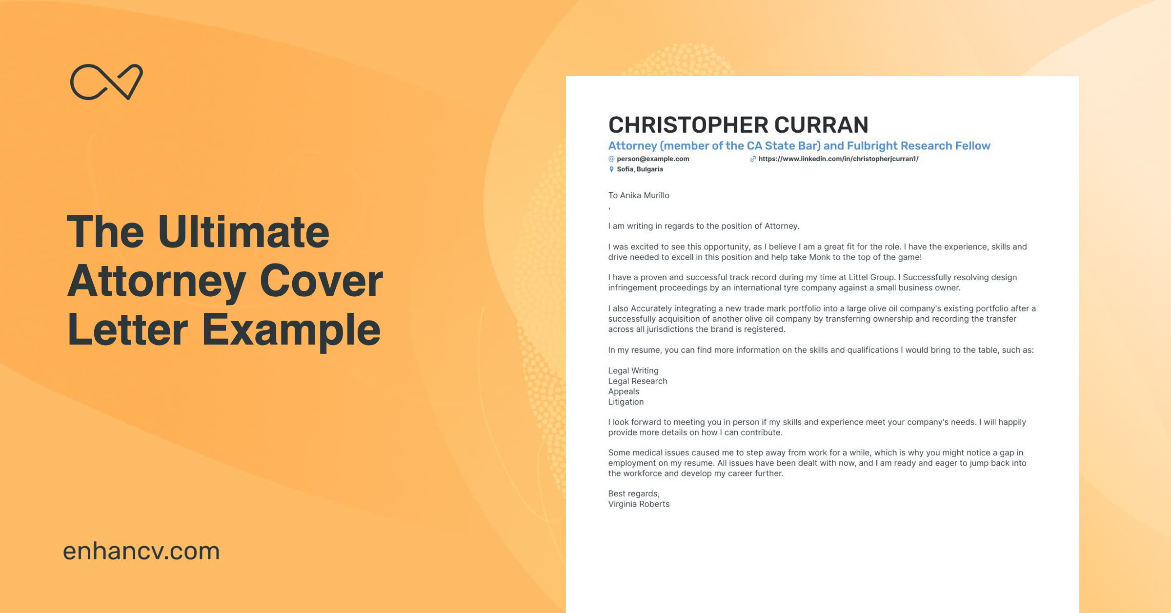 5 Attorney Cover Letter Samples & Writing Guide in 2024