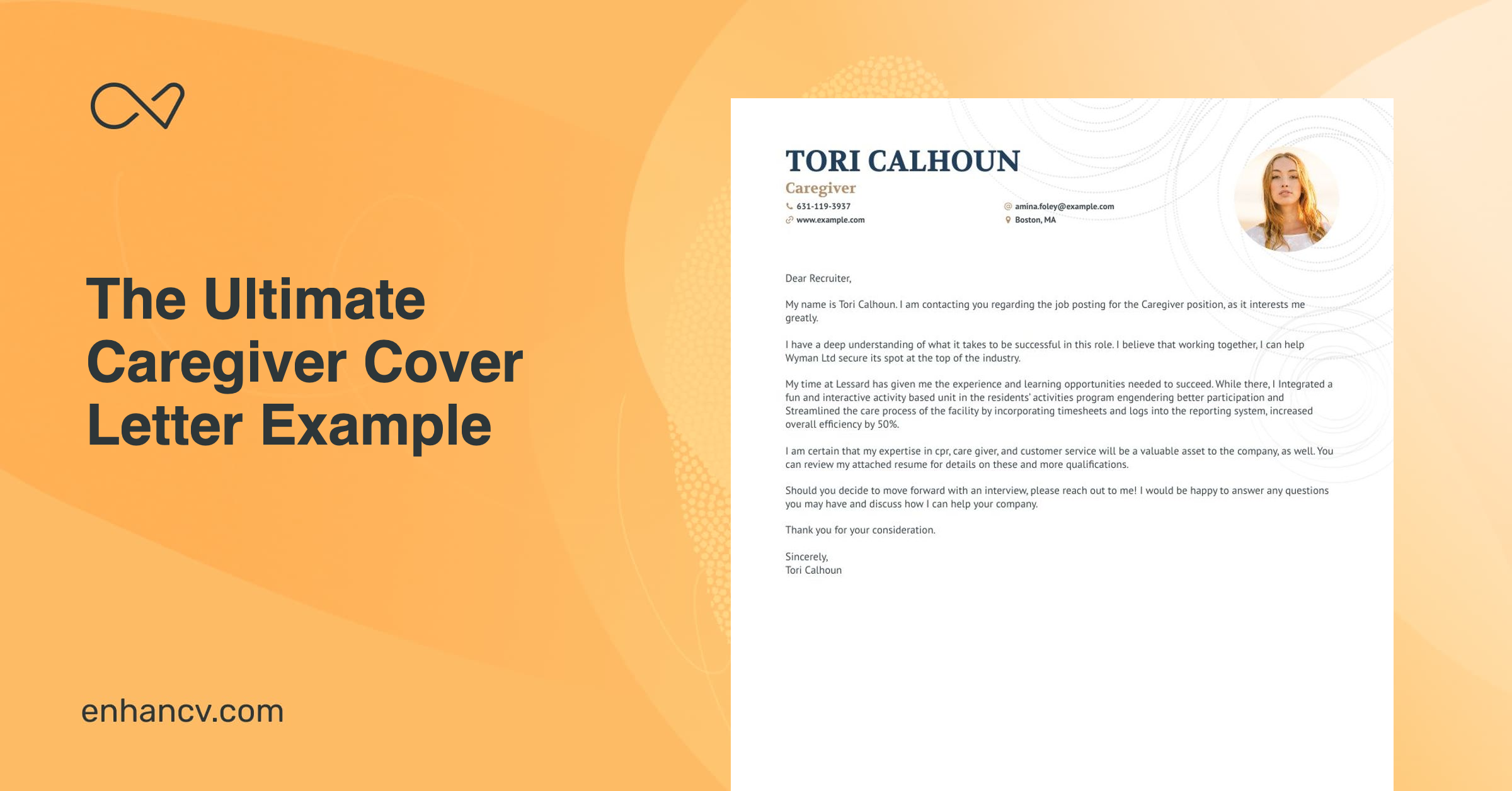 how to make a cover letter for caregiver