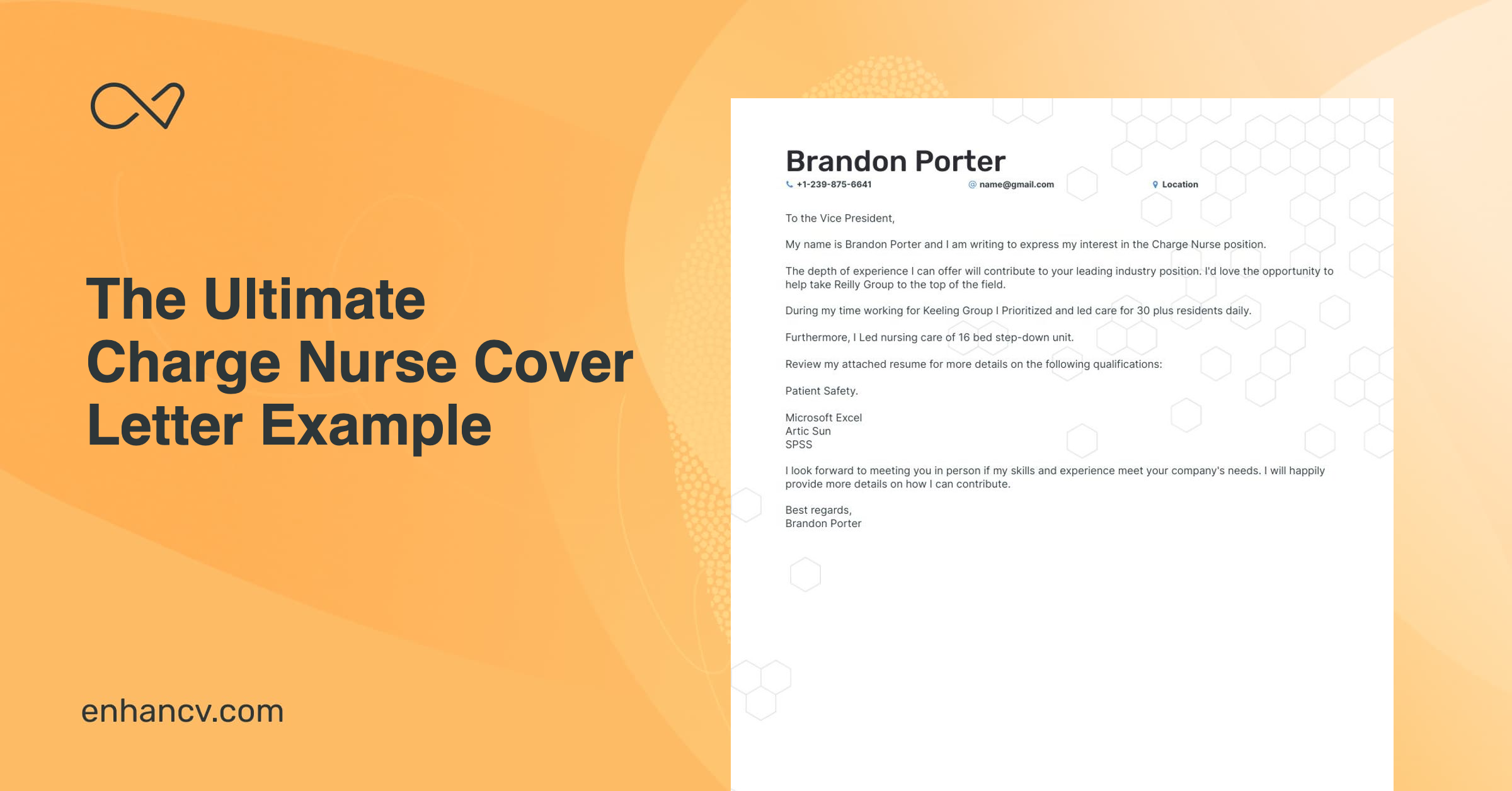 example of cover letter for charge nurse position