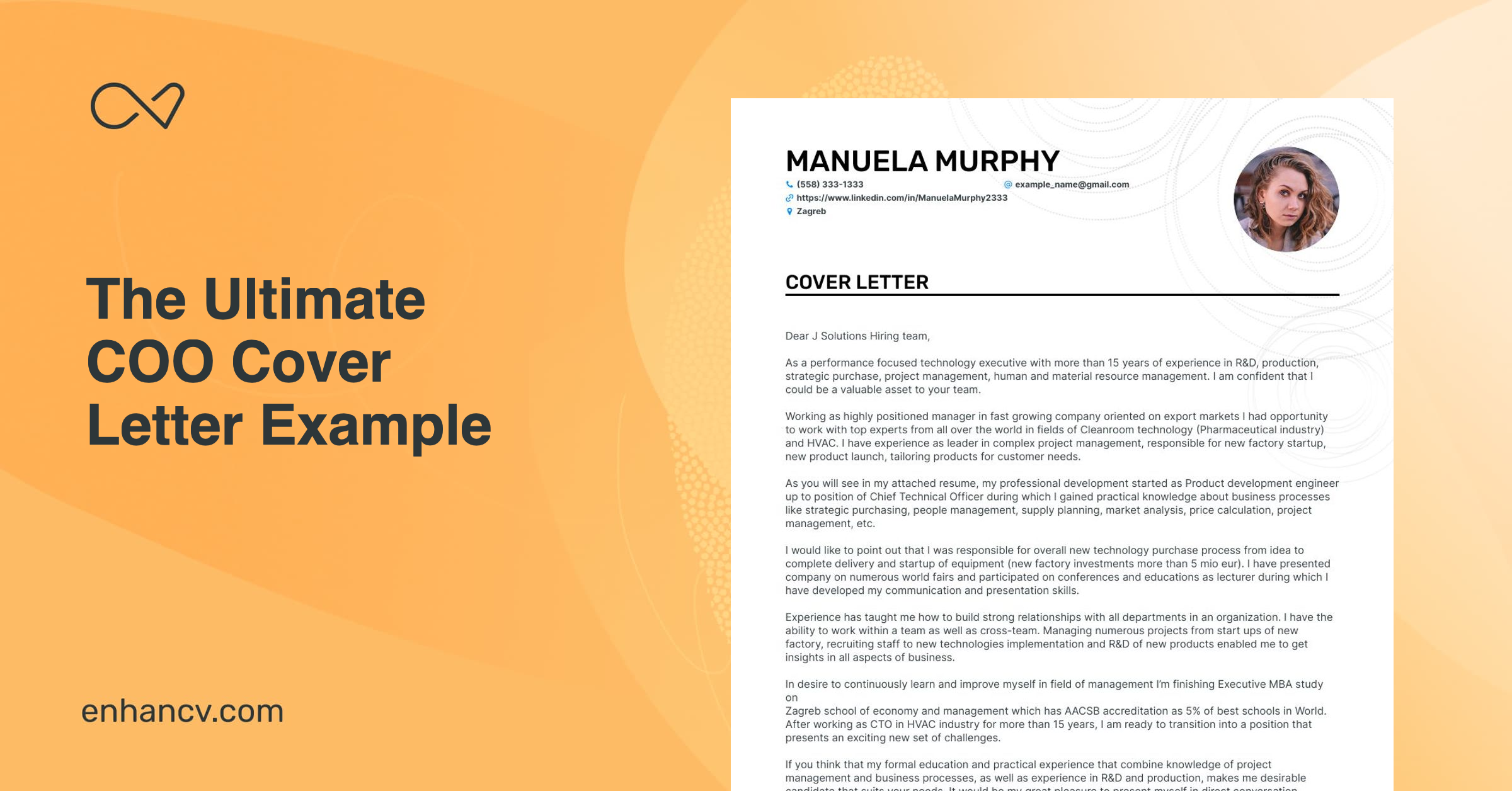 Top COO Cover Letter Examples For 2024