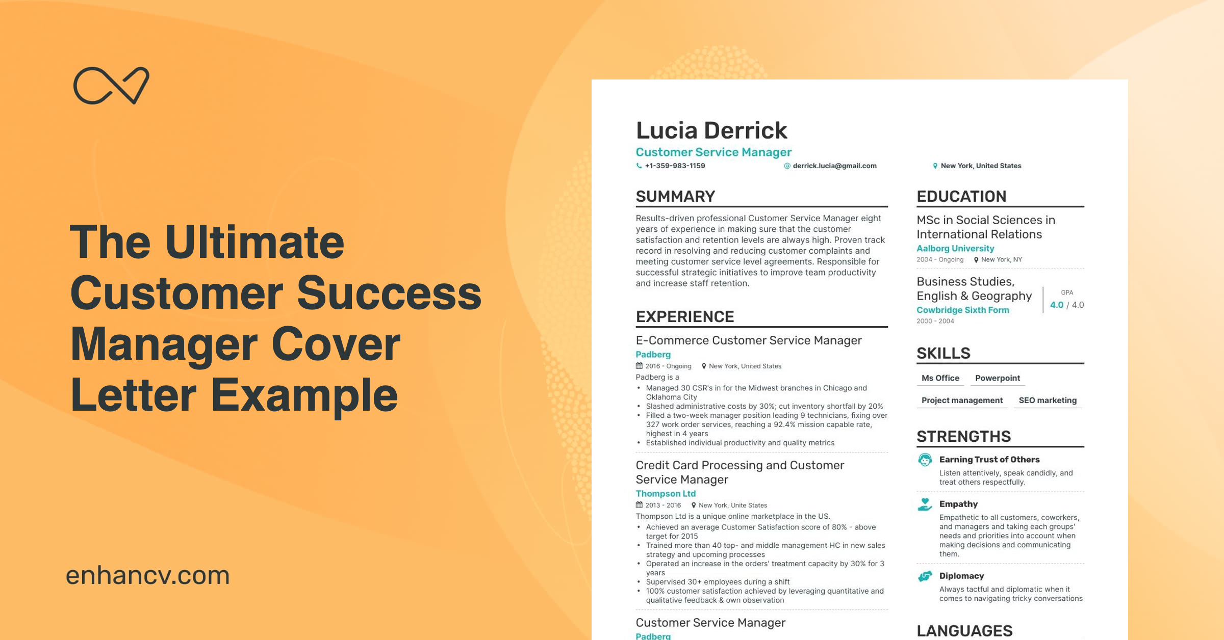 cover letter customer success