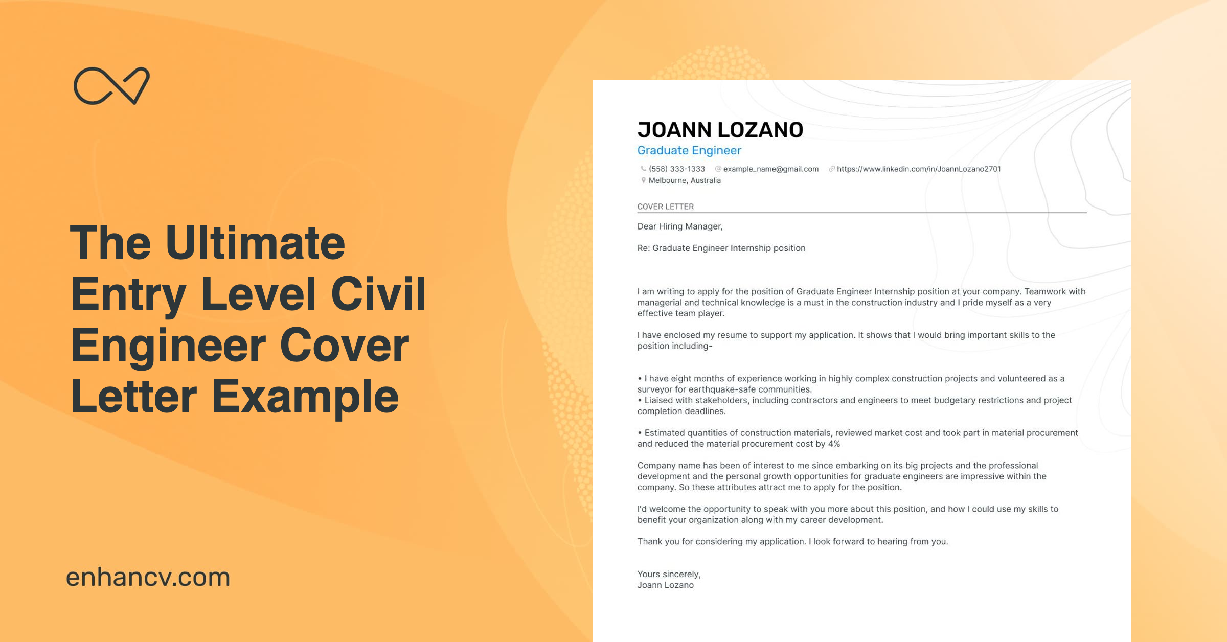 civil engineering cover letter reddit