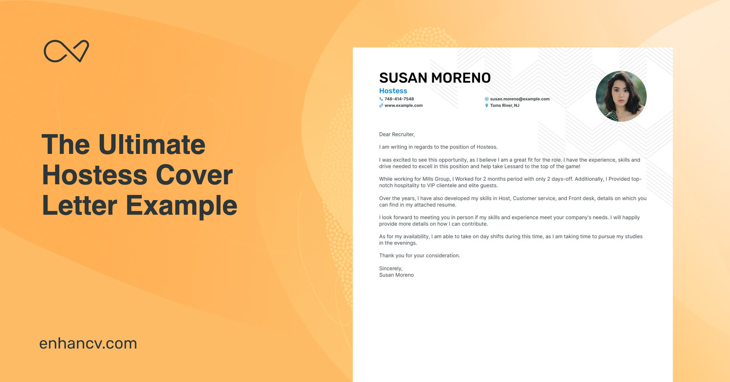 writing a hostess cover letter