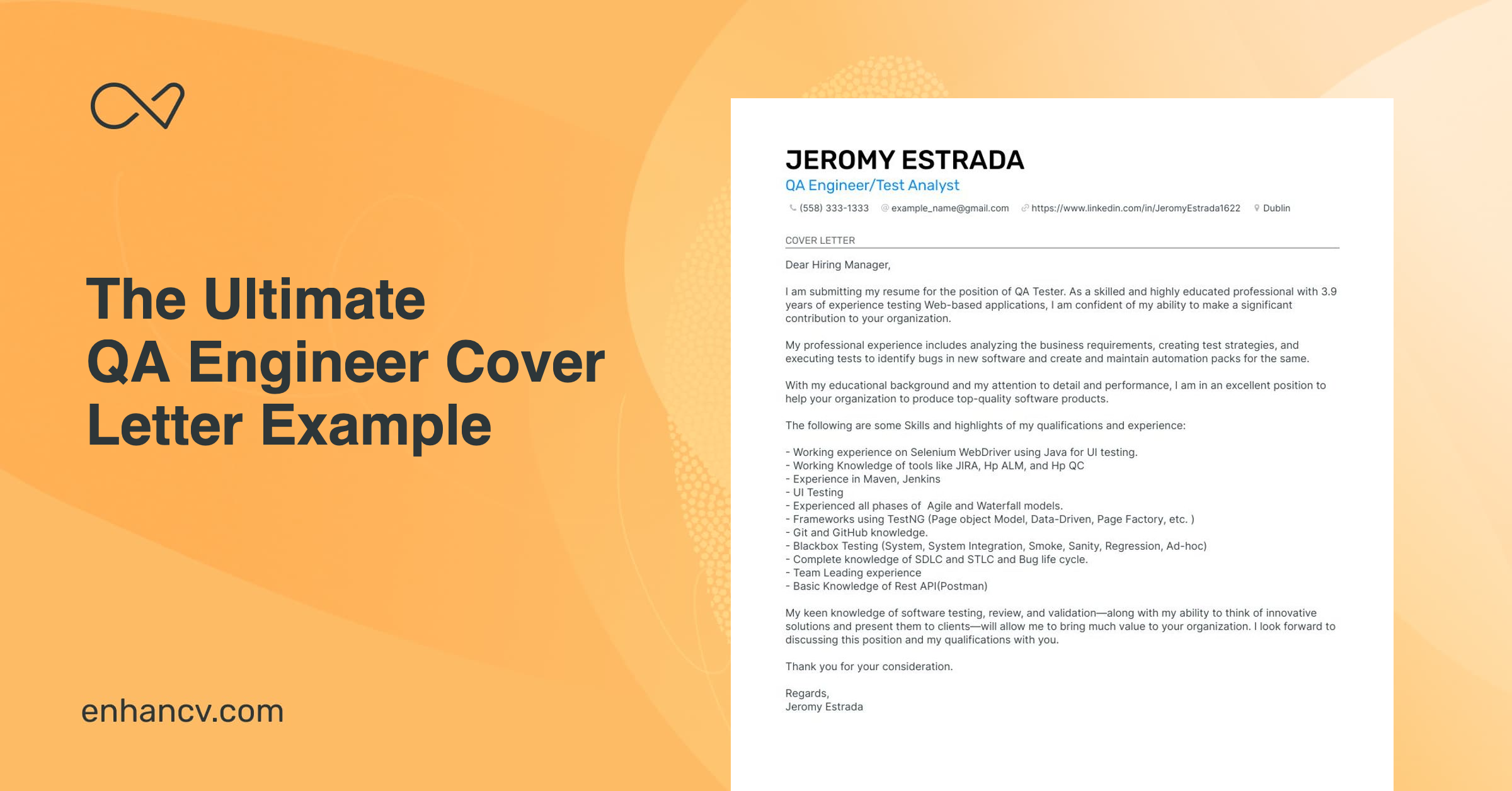 Top QA Engineer Cover Letter Examples For 2024