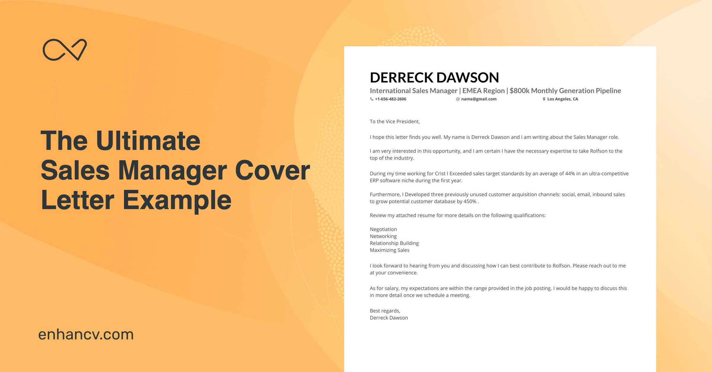 Real Sales Manager Cover Letter Example For 2024   Meta Image Sales Manager 