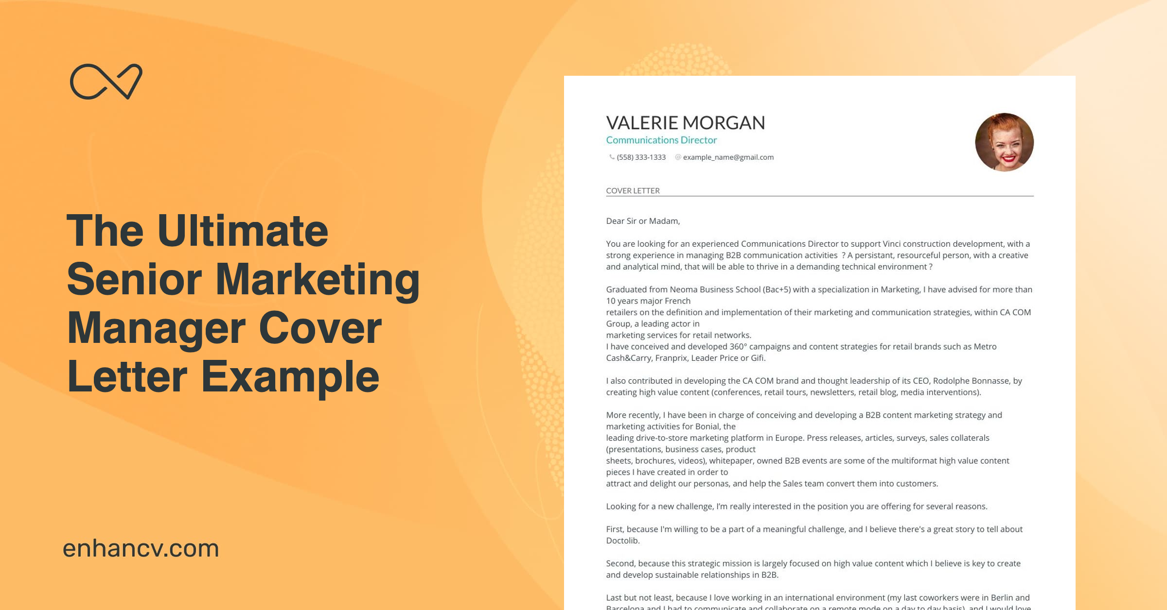 Top Senior Marketing Manager Cover Letter Examples For 2023