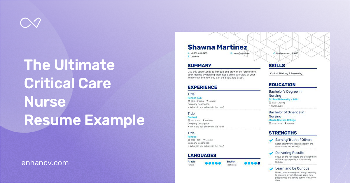 5 Critical Care Nurse Resume Examples - Critical Care Nurse 3488b82bf4 