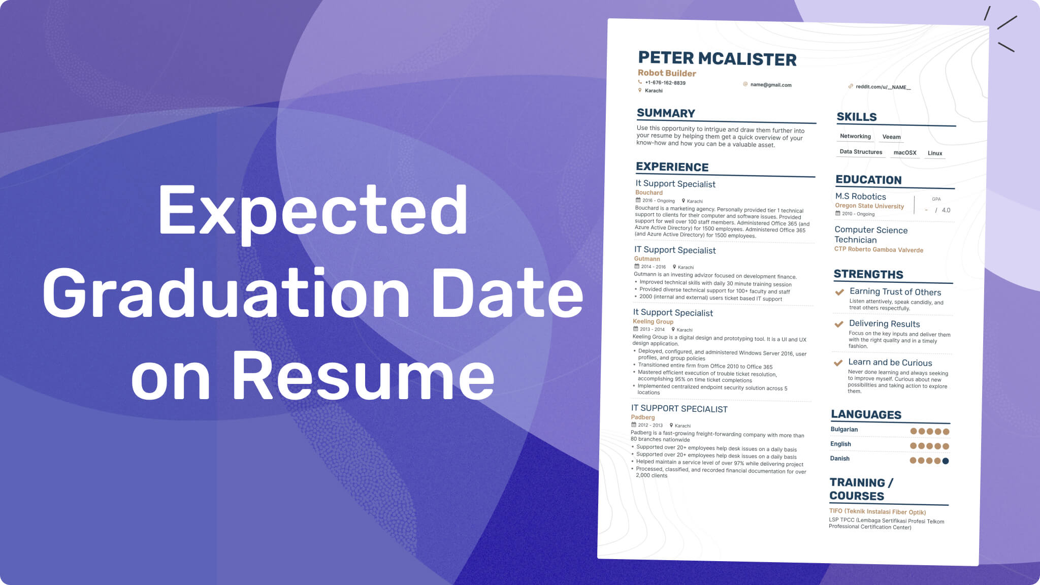 Expected Graduation Date on Your Resume | Enhancv