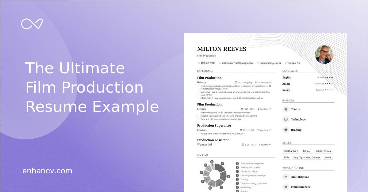 5 Film Production Resume Examples And Guide For 2023