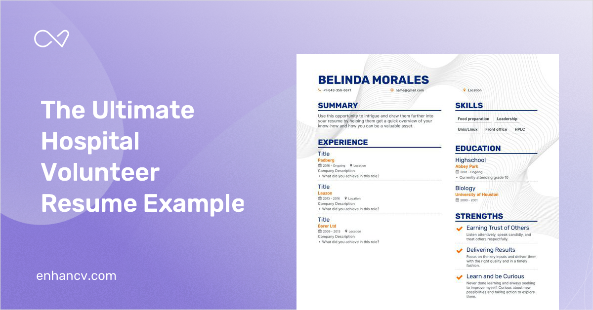 5 Hospital Volunteer Resume Examples Guide For 2023   Hospital Volunteer 6a463879aa 