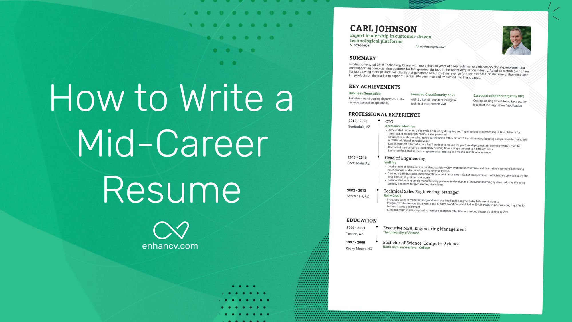 How To Write A Mid Career Resume Enhancv