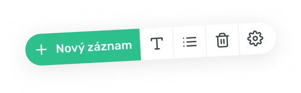 CV textová dekorace