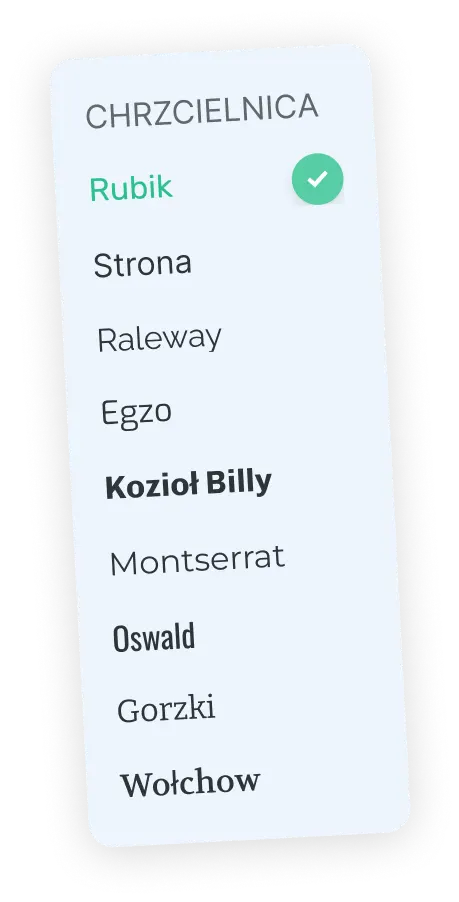 Czcionki CV
