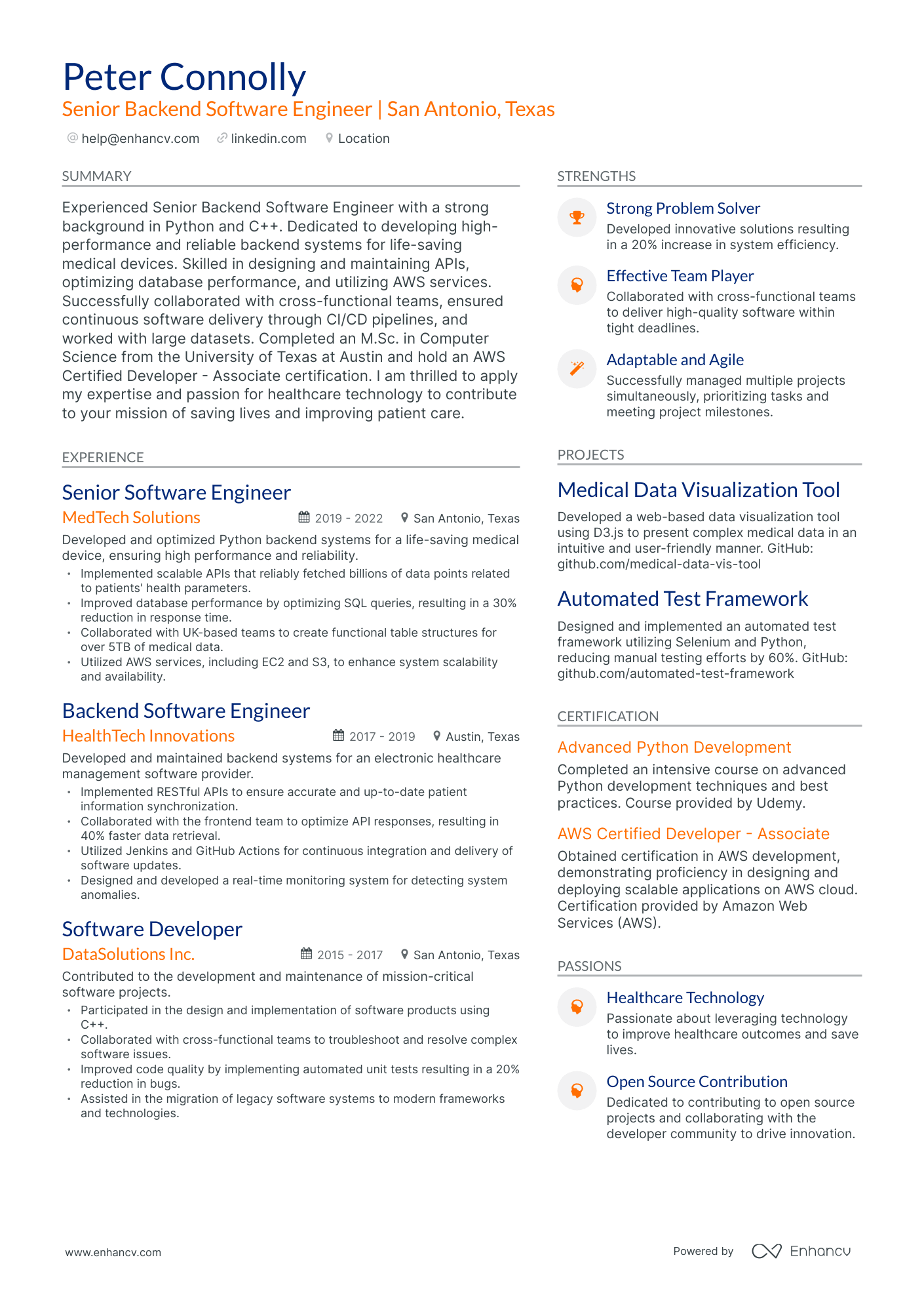 5 AWS Data Engineer Resume Examples & Guide for 2024