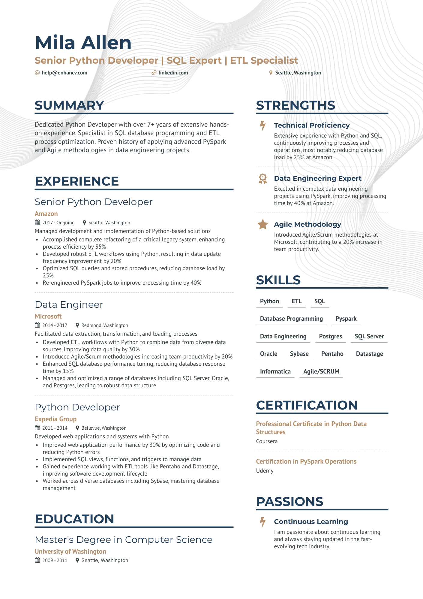 8 Python Developer Resume Examples & Guide for 2024