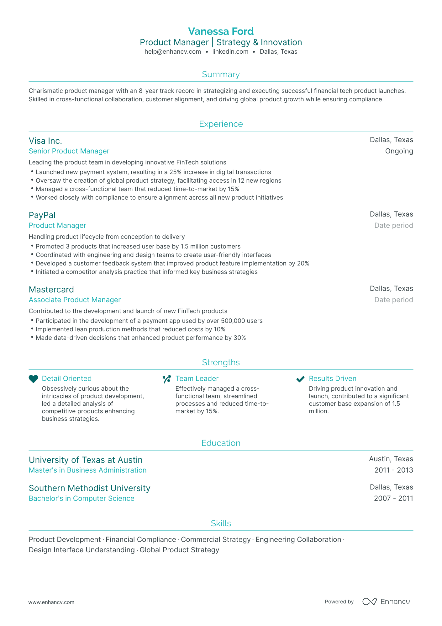 5 Senior Product Manager Resume Examples & Guide for 2024