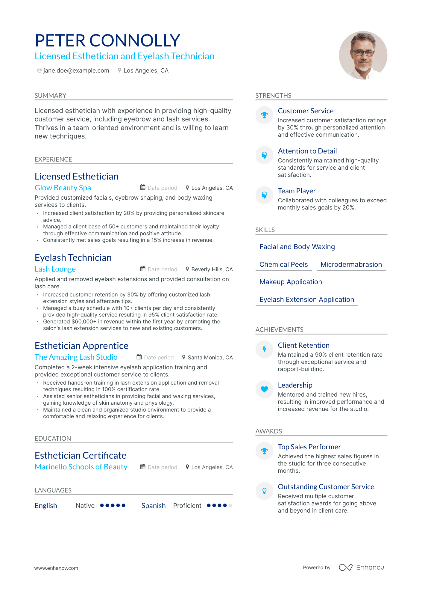 12 Esthetician Resume Examples & Guide for 2023