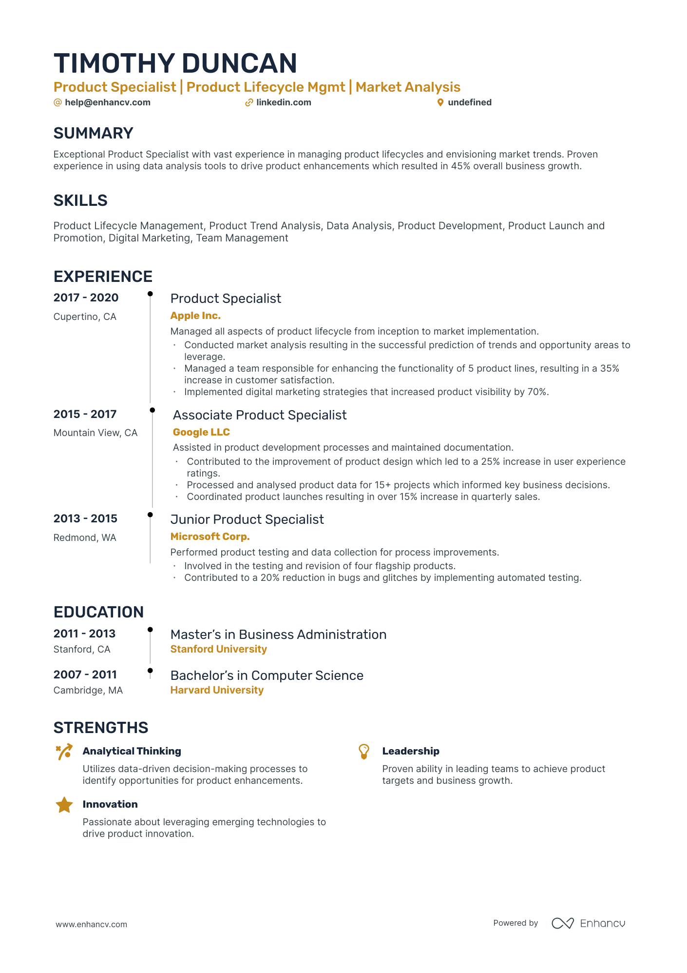 10 Product Specialist Resume Examples & Guide for 2026