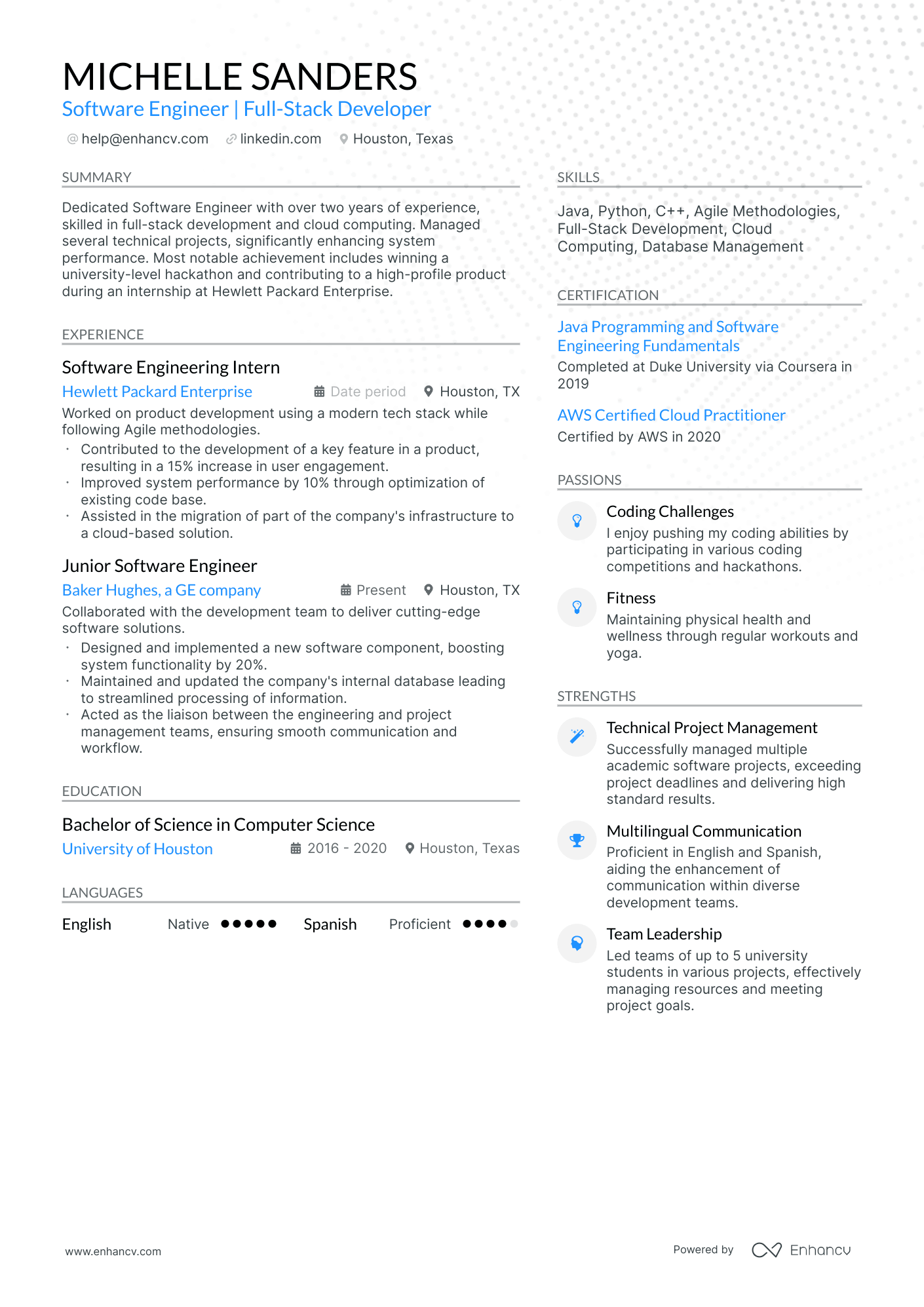 10 Junior Software Engineer Resume Examples & Guide for 2026