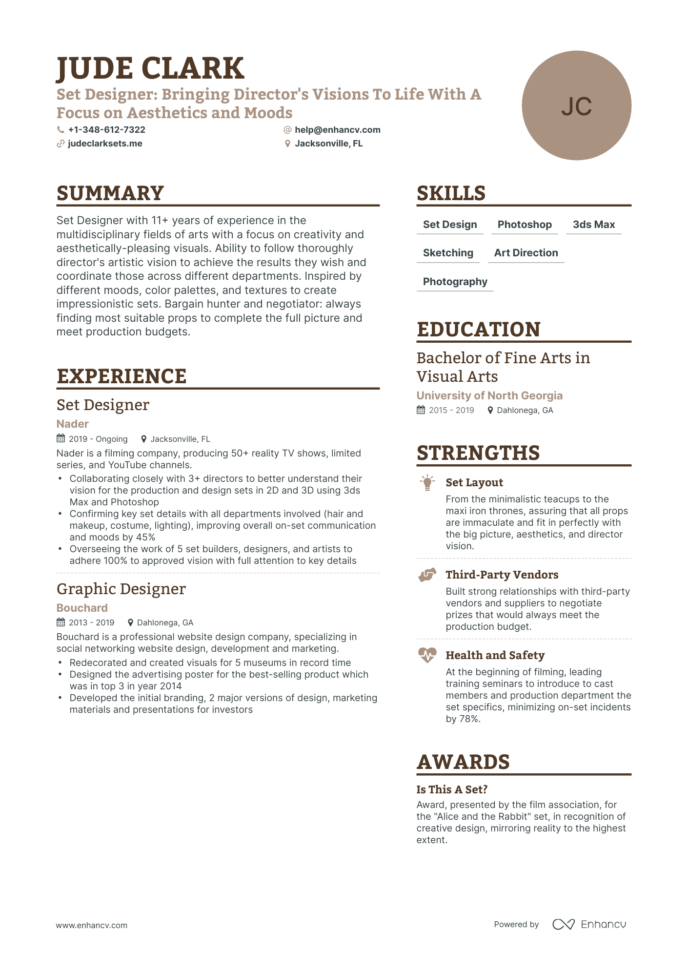 5 Set Designer Resume Examples & Guide for 2024