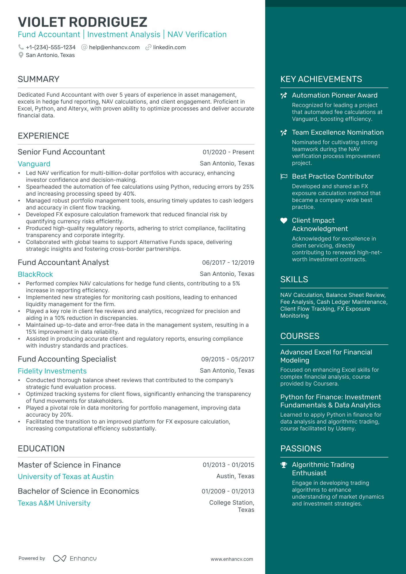 10 Fund Accountant Resume Examples & Guide for 2026