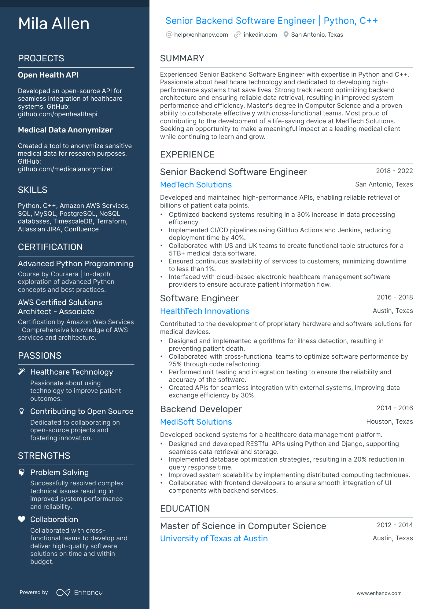 10 AWS Solutions Architect Resume Examples & Guide for 2026