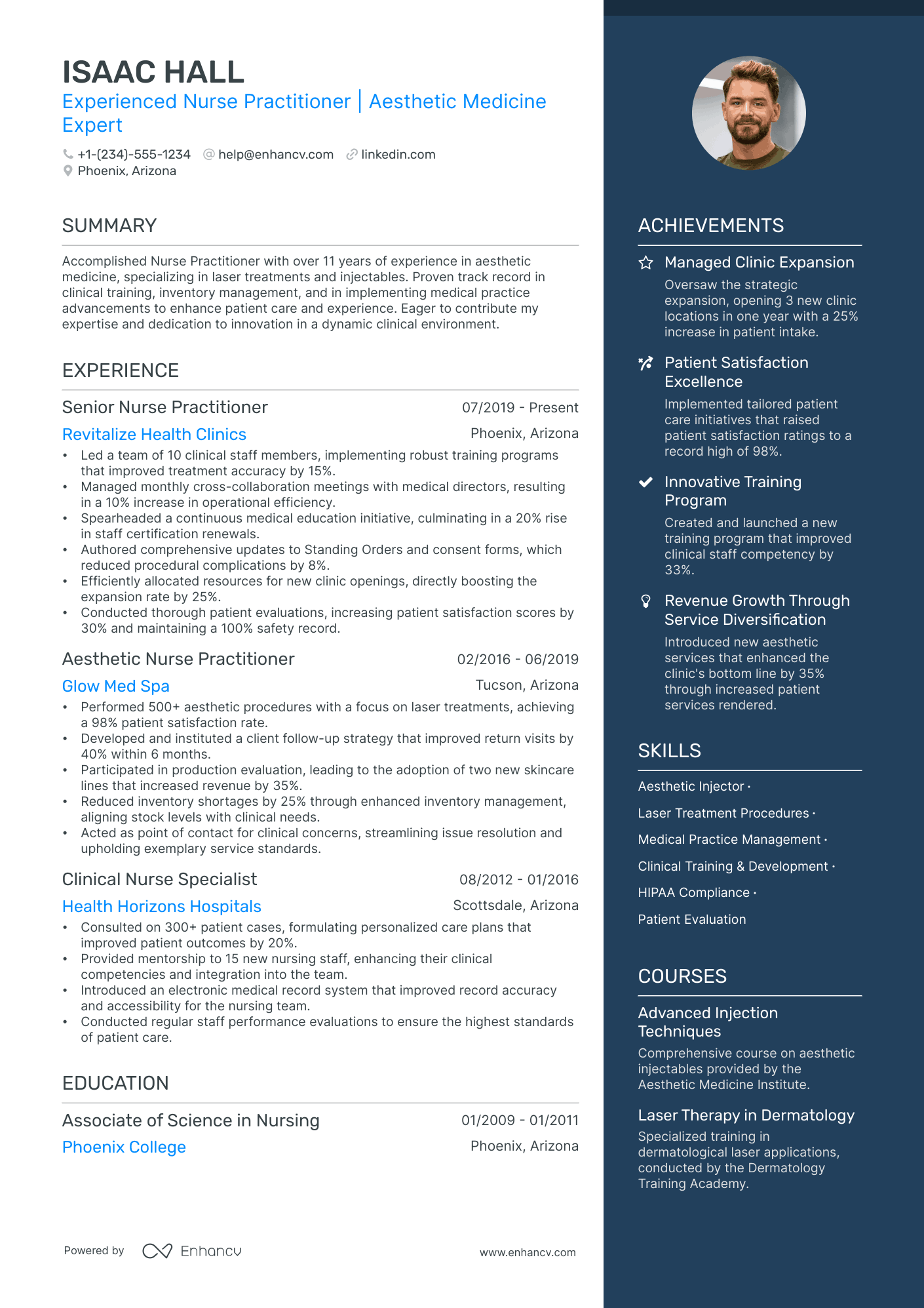 5 Aesthetic Nurse Resume Examples & Guide for 2025