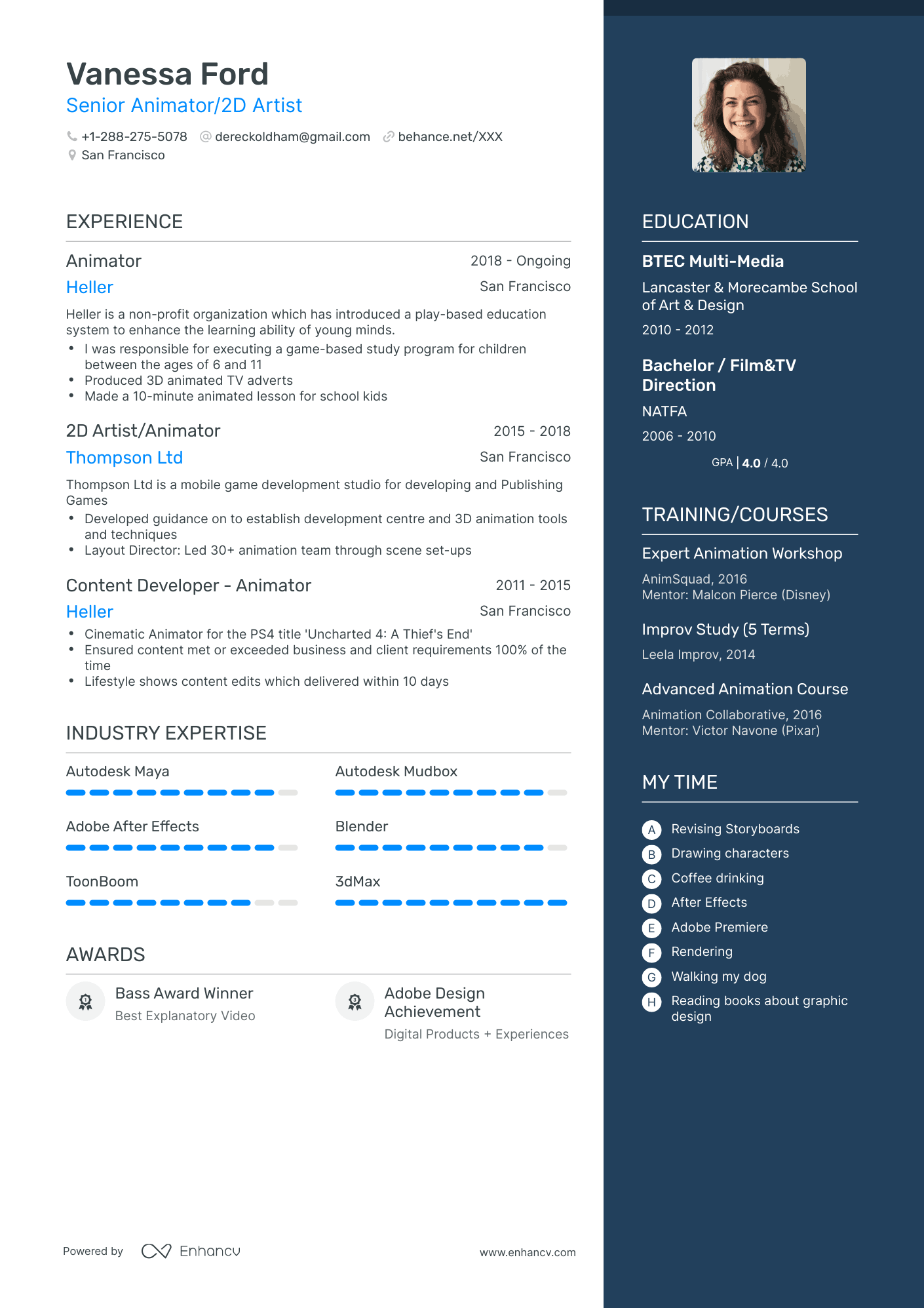 9 Animator Resume Examples & Guide for 2024