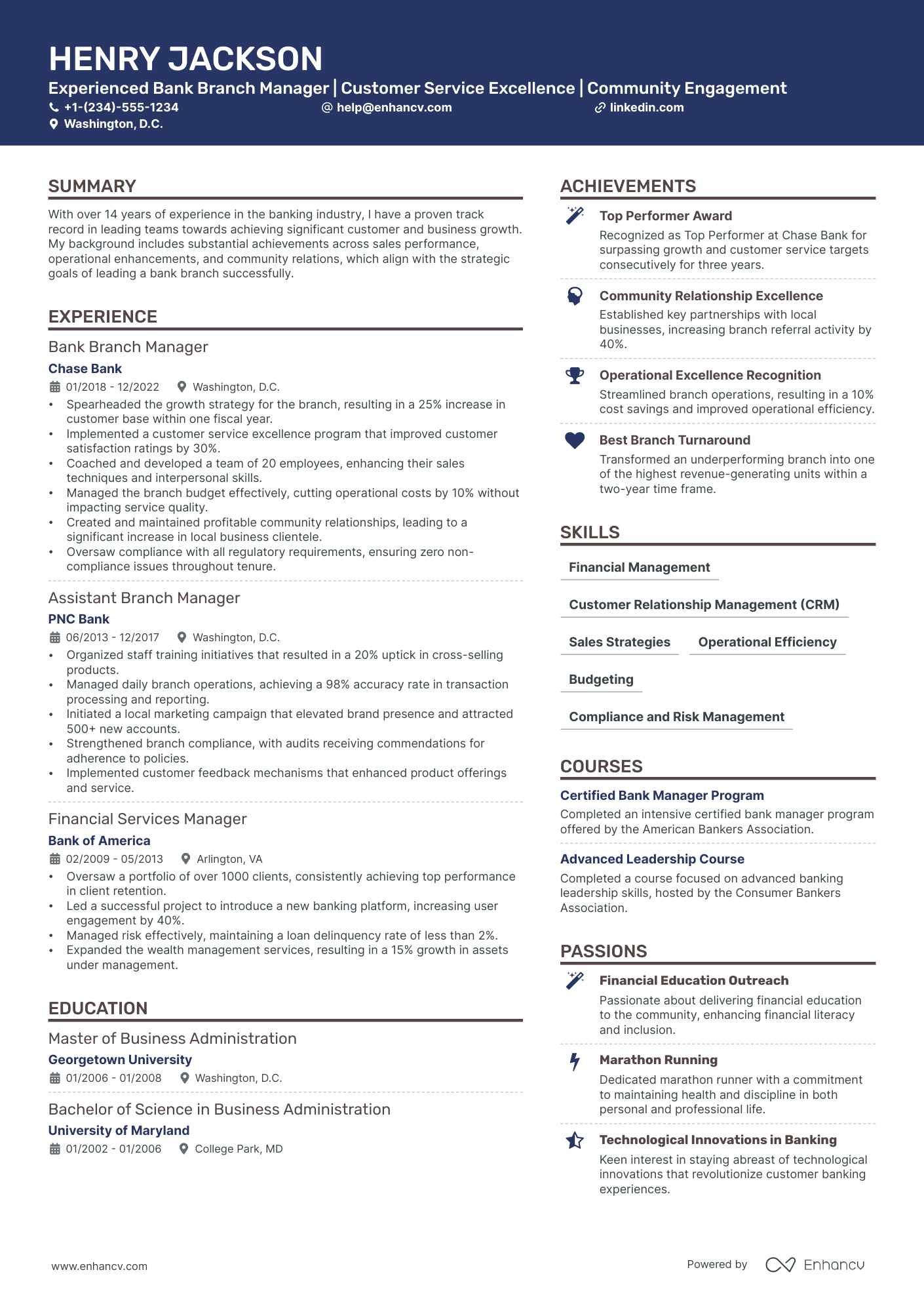 5 Bank Branch Manager Resume Examples & Guide for 2024